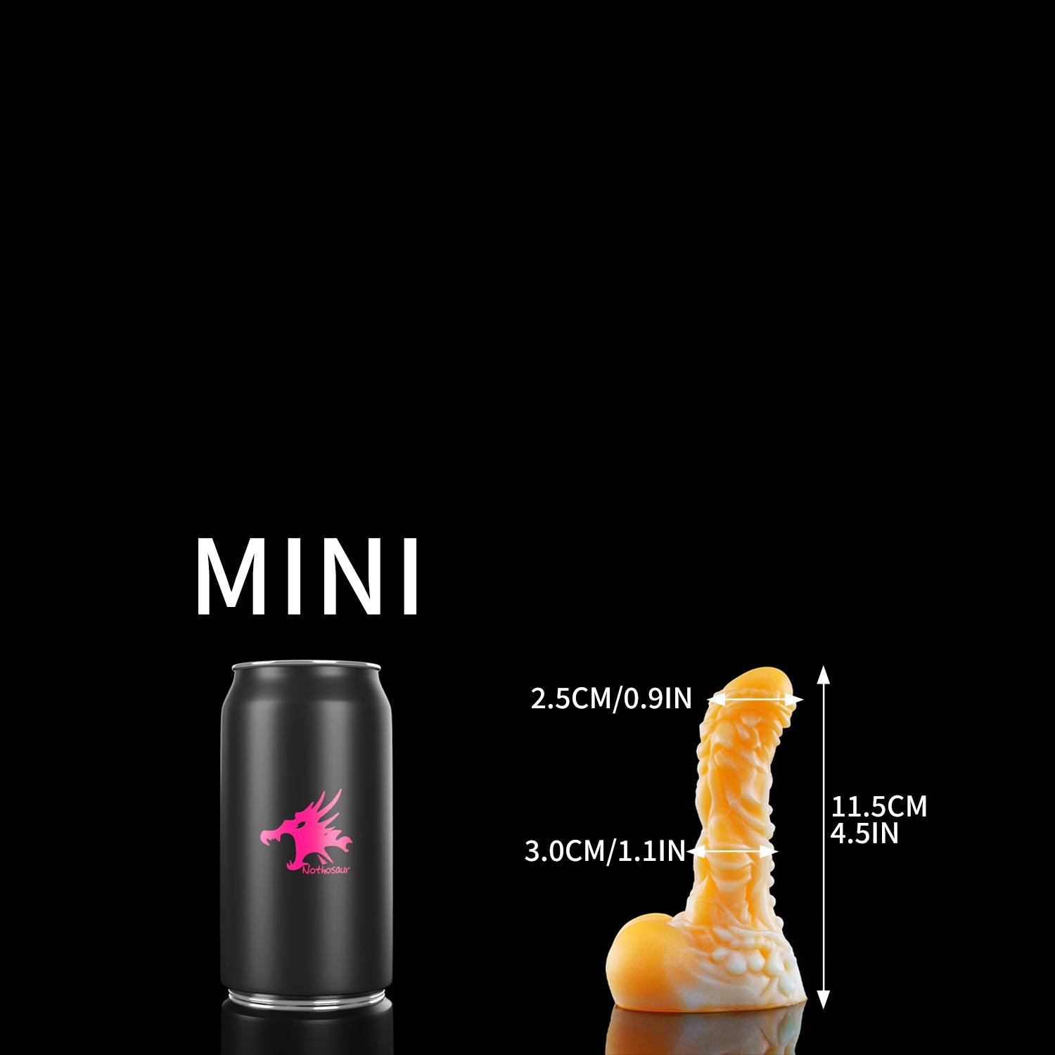 Nothosaur MOLO fantasy lizard dildo with layered scale textures and a rounded head - product view 03