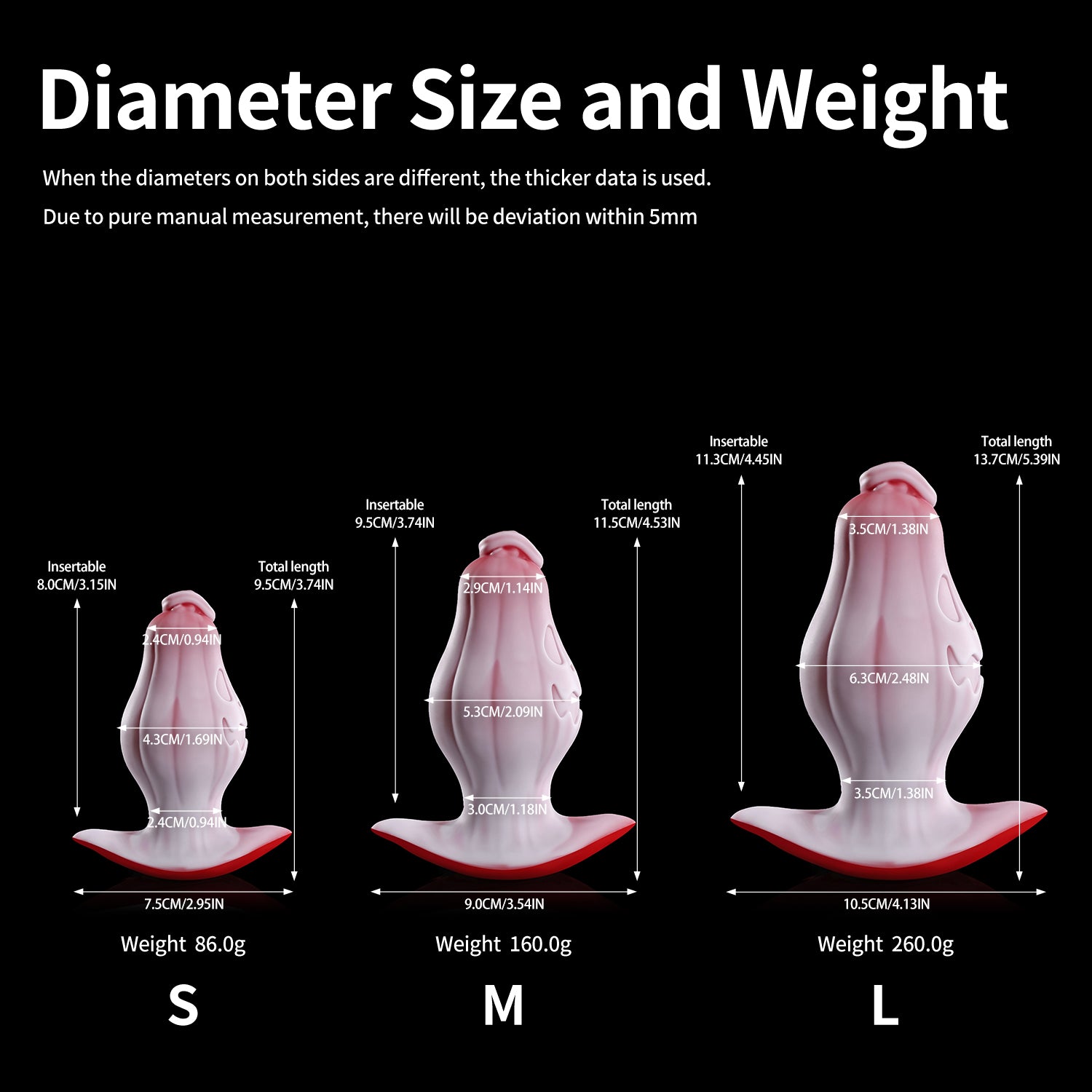 Nothosaur Mr. Not Pumpky Halloween fantasy butt plug with a sculpted pumpkin design and T base - diameter size chart