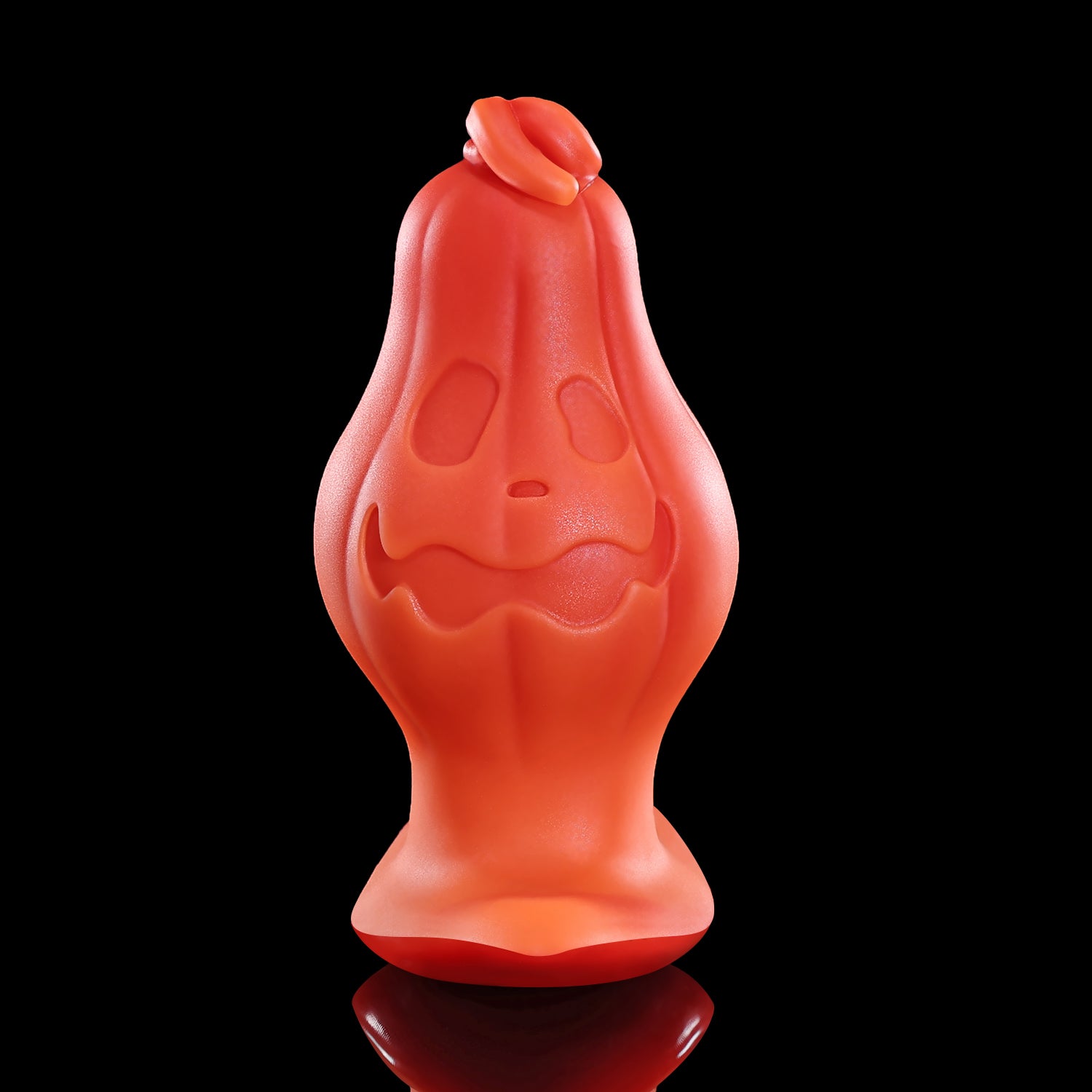 Nothosaur Mr. Not Pumpky Halloween fantasy butt plug with a sculpted pumpkin design and T base - product view 25