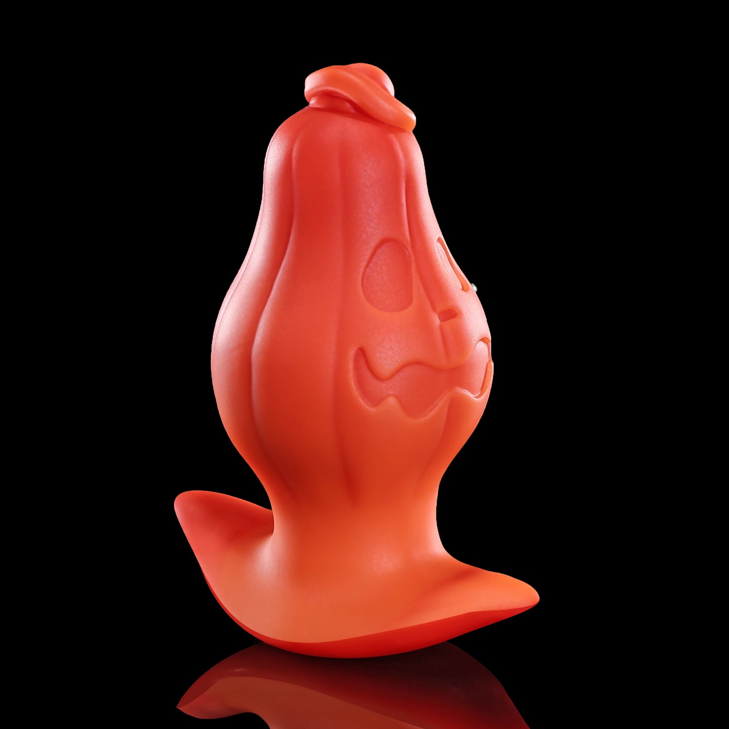 Nothosaur Mr. Not Pumpky Halloween fantasy butt plug with a sculpted pumpkin design and T base - product view 26