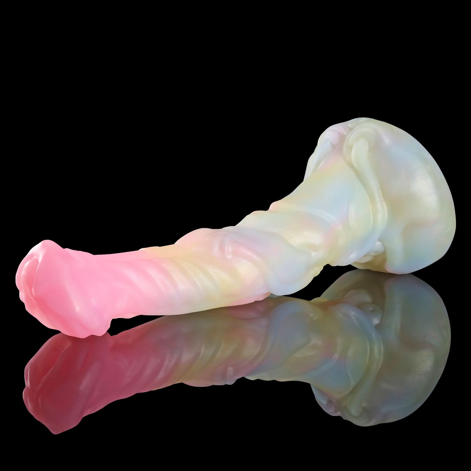 Nothosaur NECRONS fantasy mechanical horse dildo with layered machine-like textures - product view 03