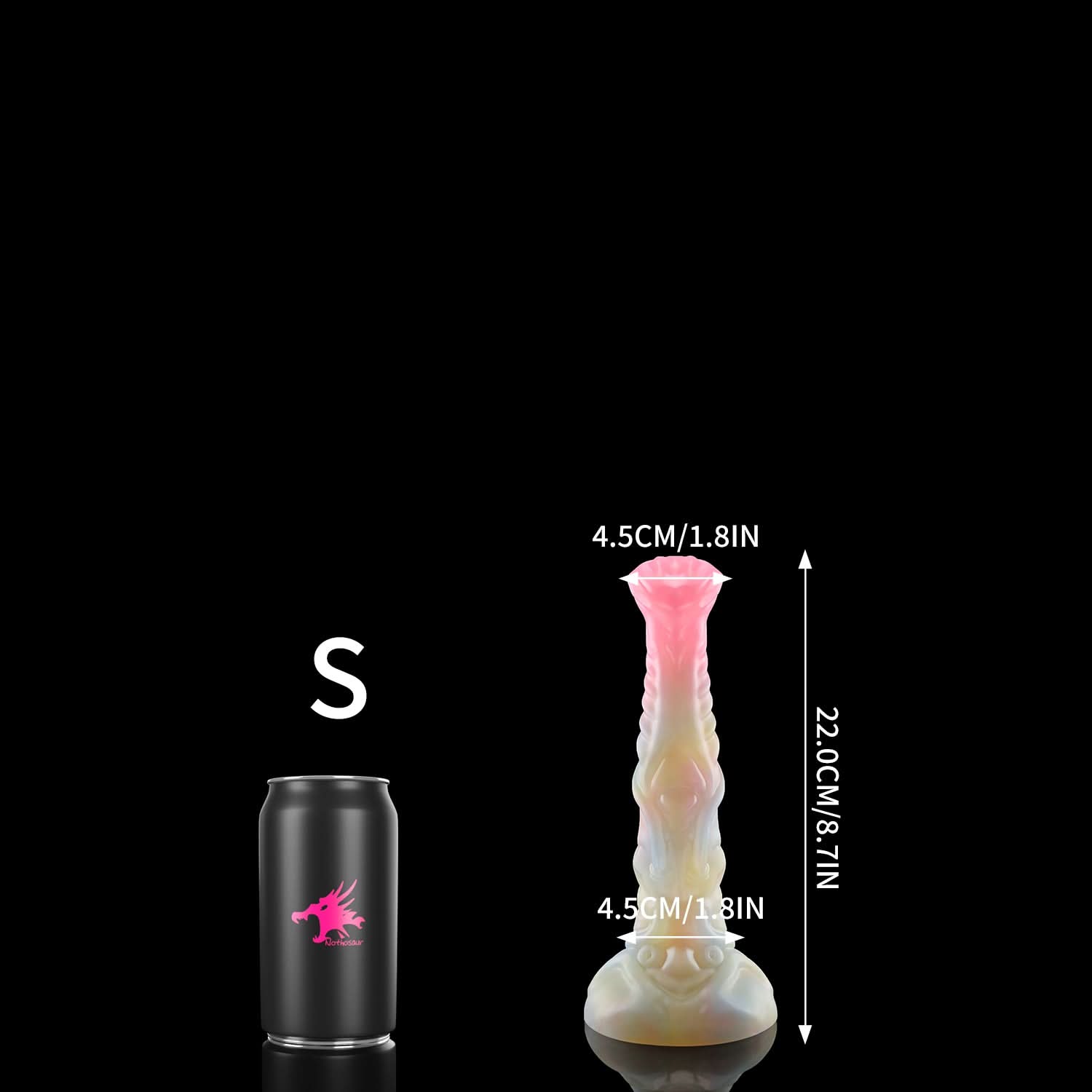 Nothosaur NECRONS fantasy mechanical horse dildo with layered machine-like textures - size reference 09