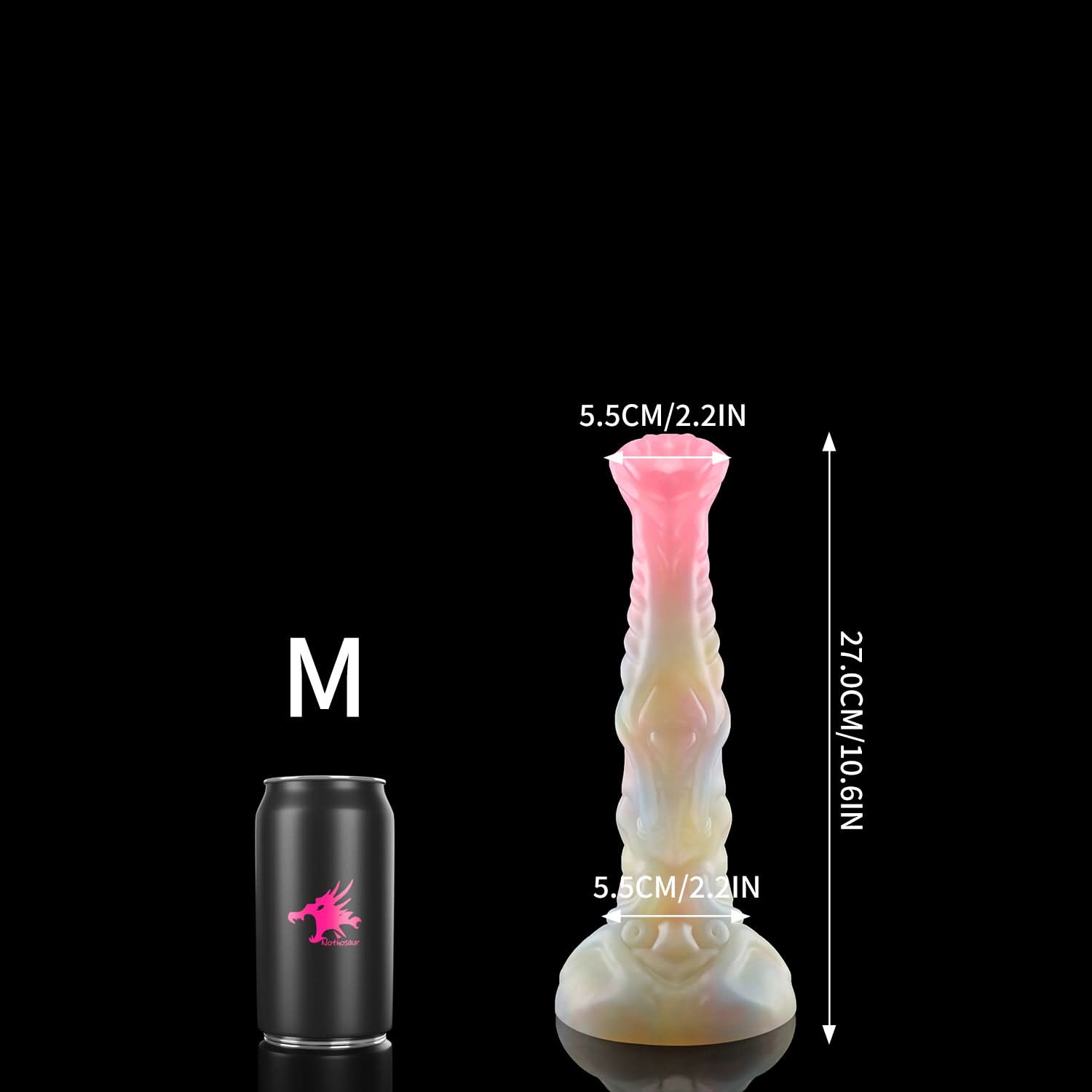 Nothosaur NECRONS fantasy mechanical horse dildo with layered machine-like textures - size reference 10