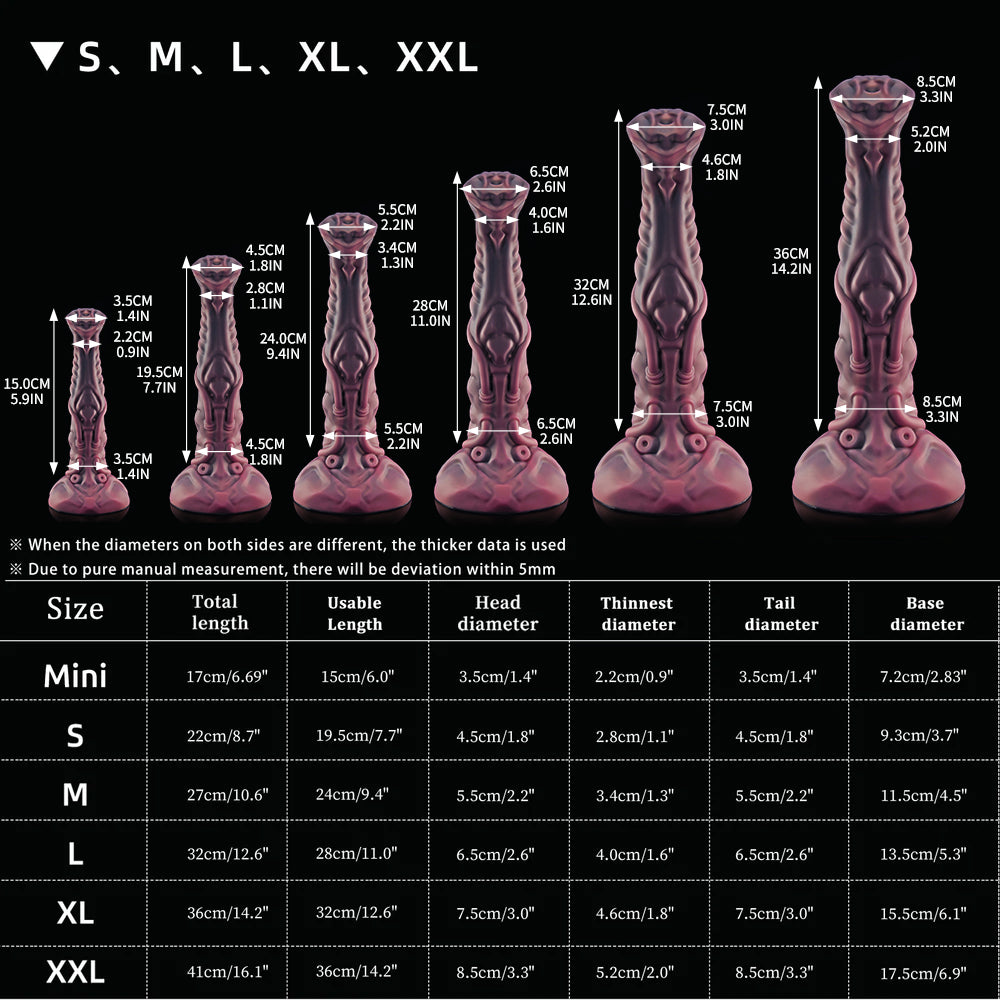 Nothosaur NECRONS fantasy mechanical horse dildo with layered machine-like textures - size reference 15
