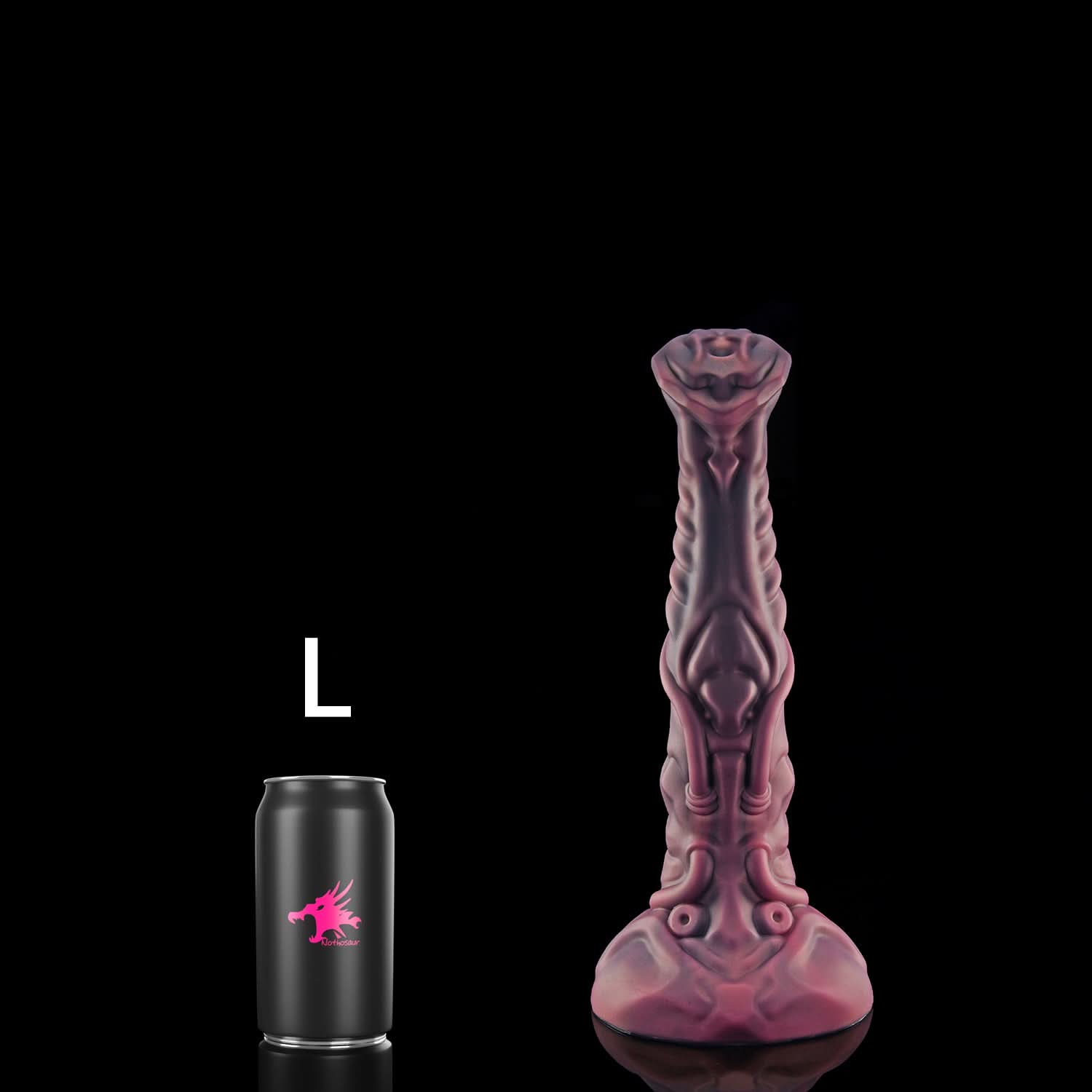 Nothosaur NECRONS fantasy mechanical horse dildo with layered machine-like textures - size reference 22