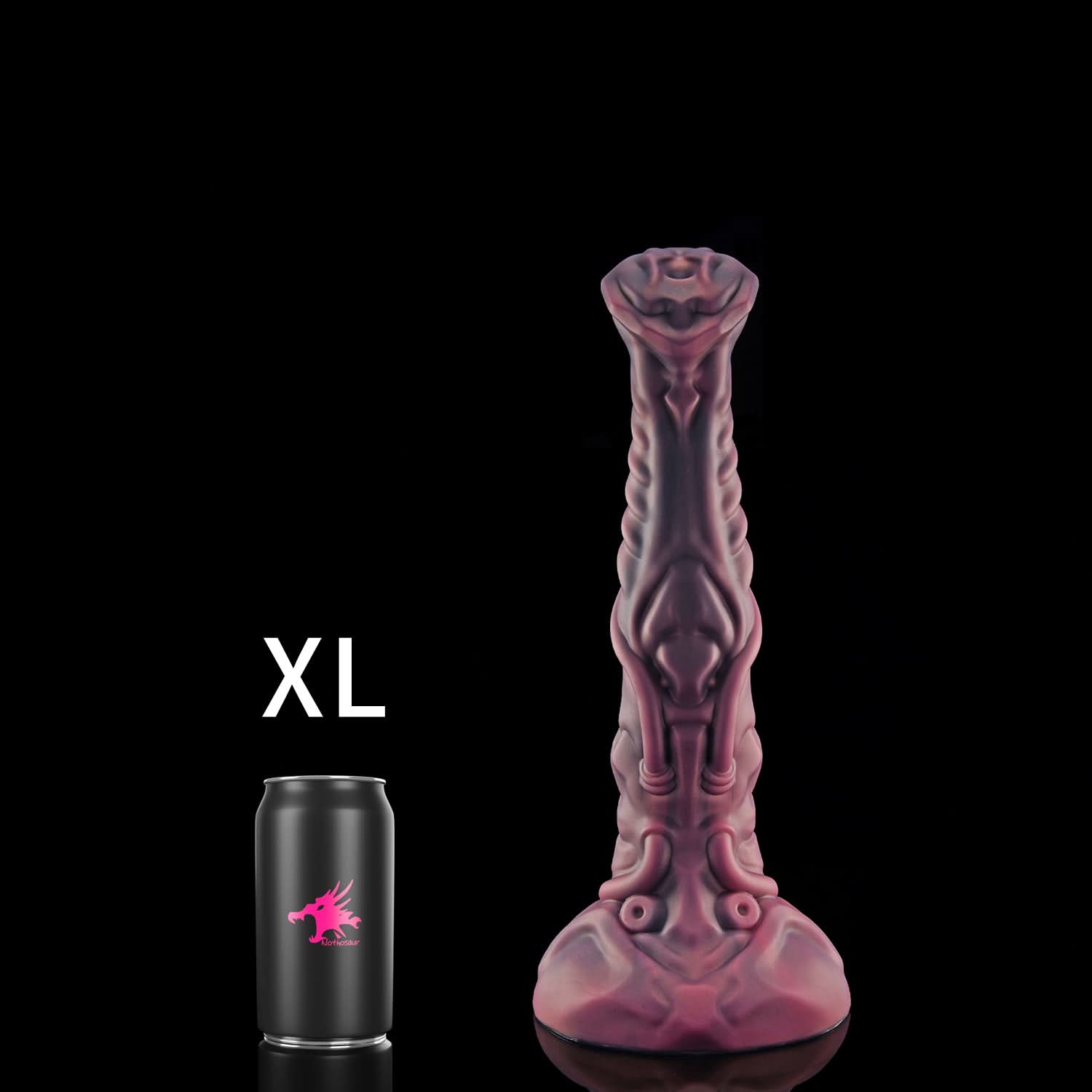 Nothosaur NECRONS fantasy mechanical horse dildo with layered machine-like textures - size reference 23