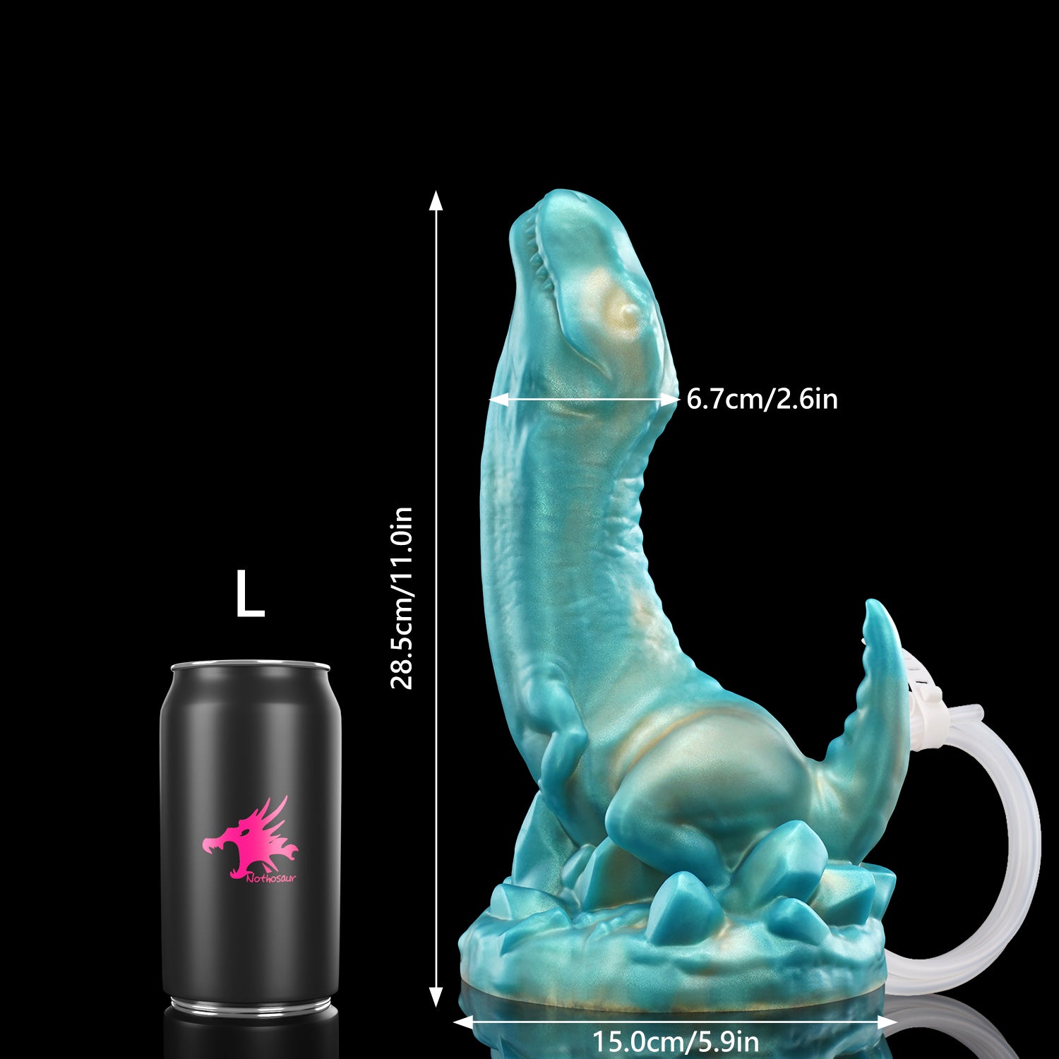 VELOX+Tube dinosaur fantasy toy L size comparison