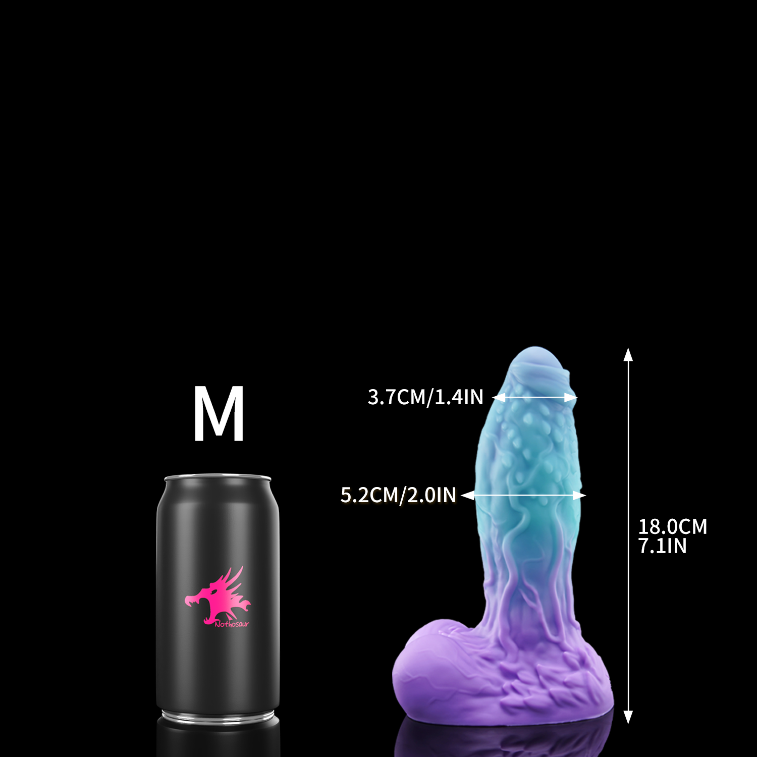 Rainhill Cyan nothosaur-wiz Fantasy dildo alien dildo bumpy shaft soft adult toy M size