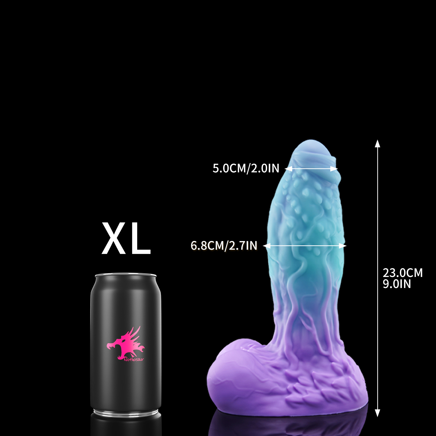 Rainhill Cyan nothosaur-wiz Fantasy dildo alien dildo bumpy shaft soft adult toy XL size