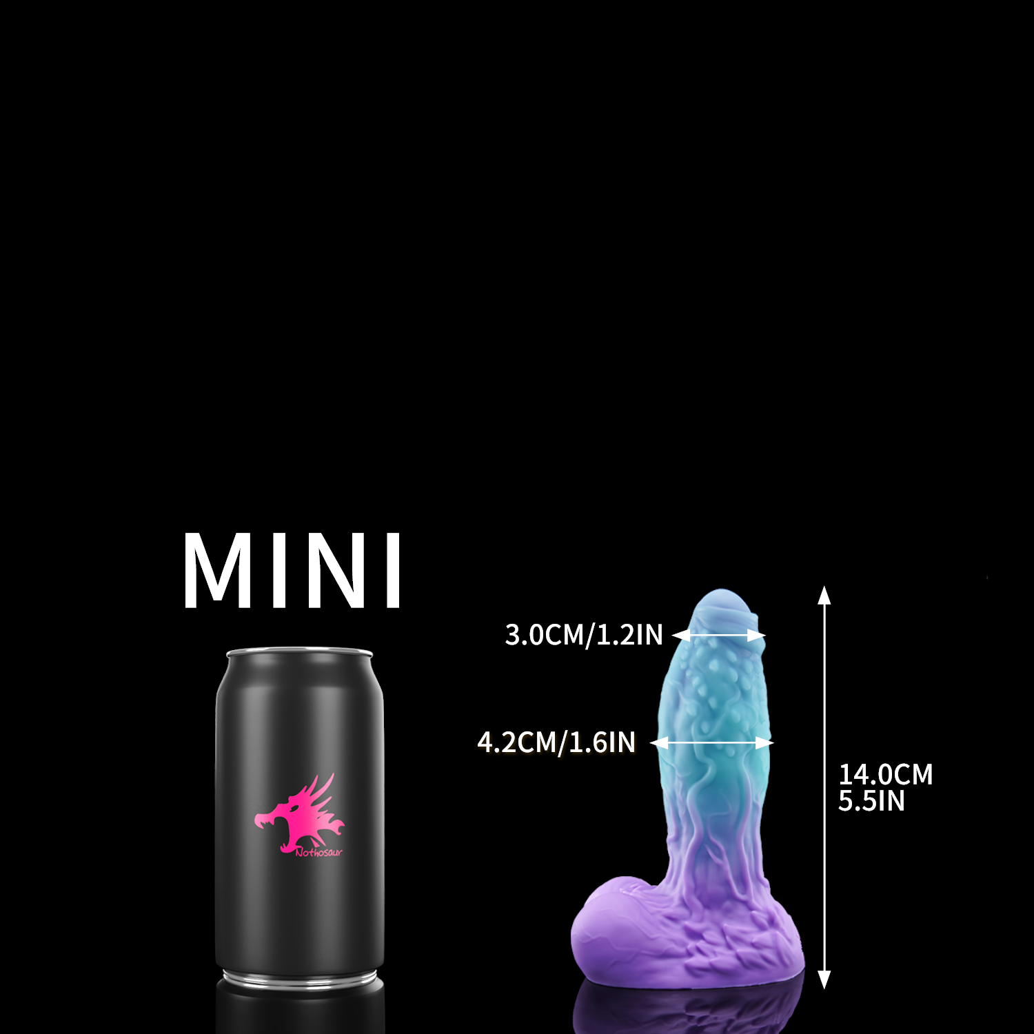 Rainhill Cyannothosaur-wiz Fantasy dildo alien dildo bumpy shaft soft adult toy mini size