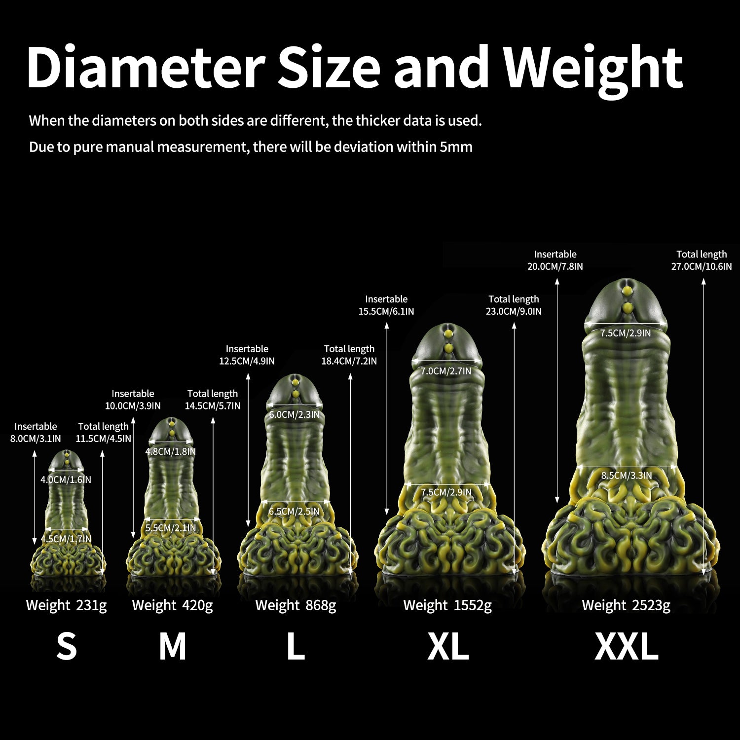 nothosaur_Rockman Fantasy dildo giant dildo anal dildo soft silicone deep stretch size chart