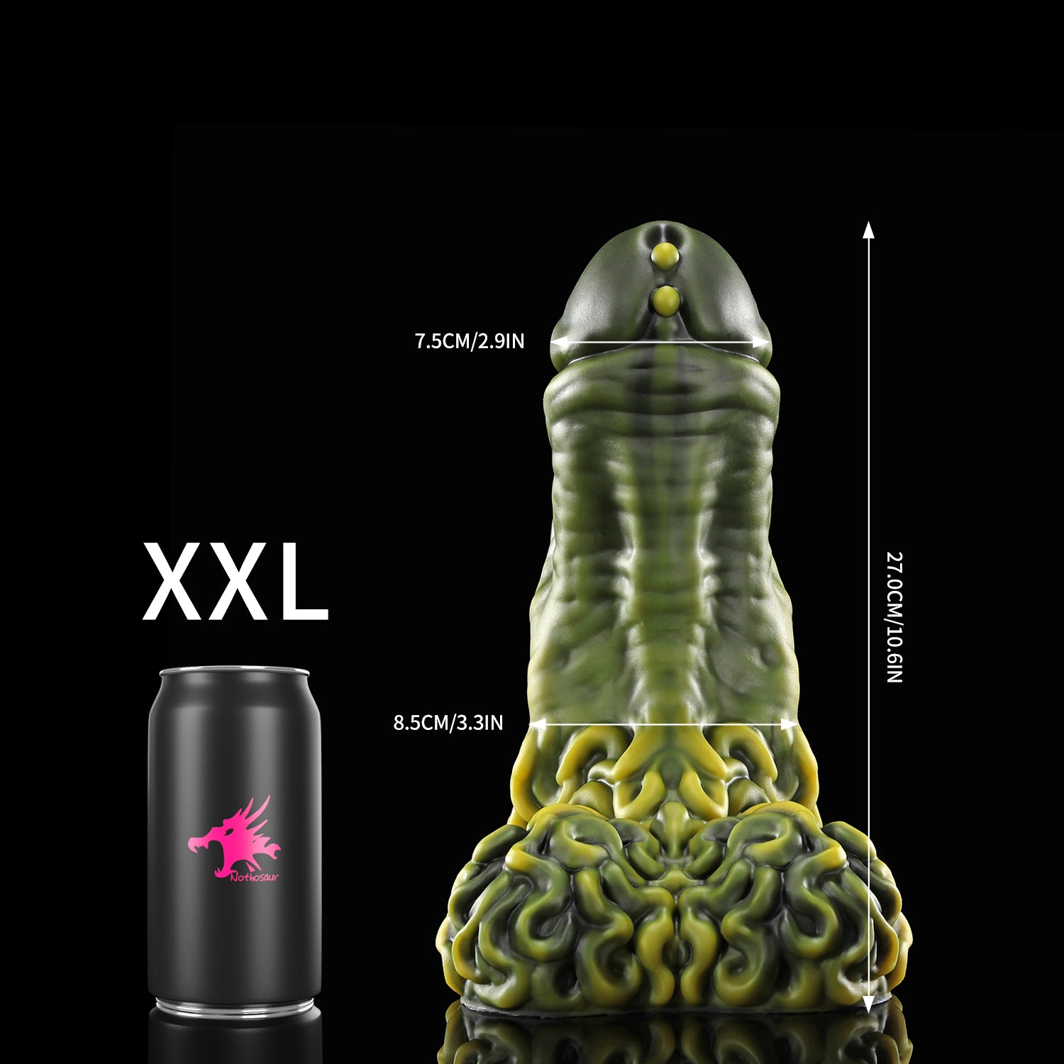 nothosaur_Rockman Fantasy dildo thick shaft anal dildo curved base strap on dildo XXL size