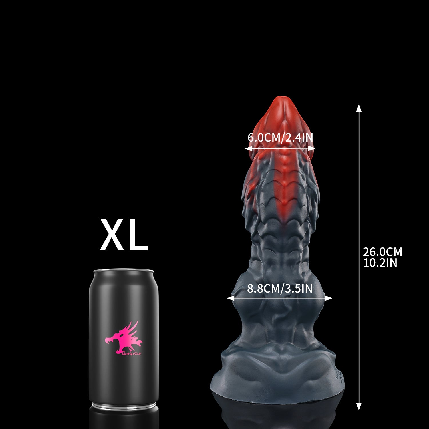VRA dragon knot fantasy toy XL size comparison