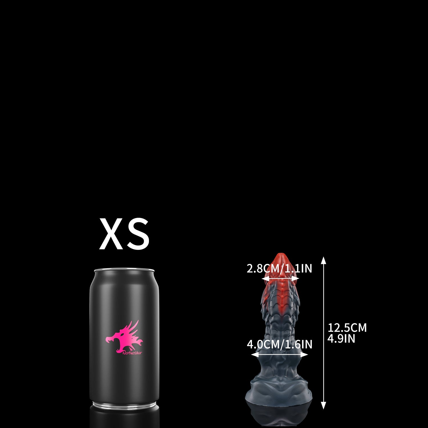 VRA dragon knot fantasy toy XS size comparison