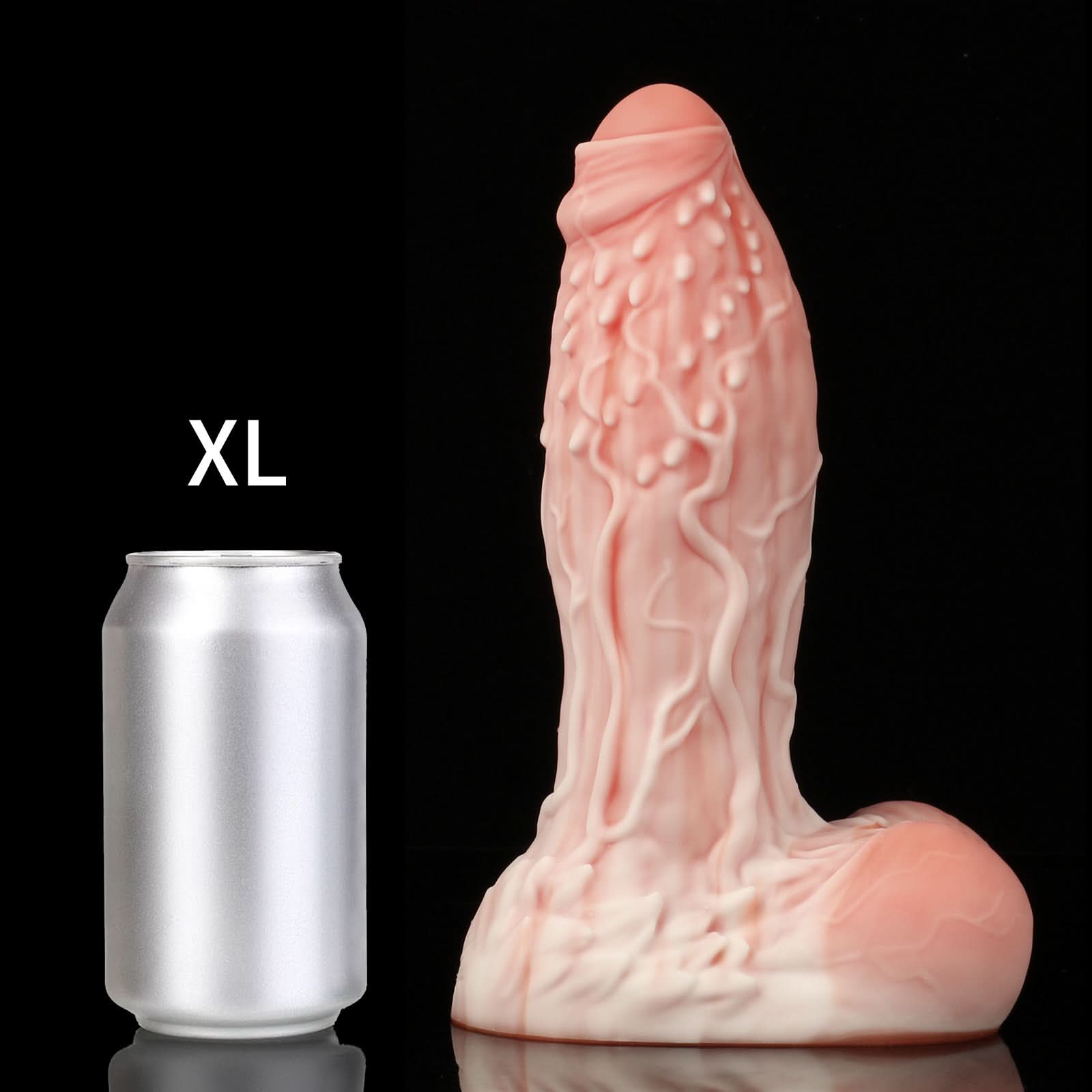 nothosaur-wizFantasy dildo mutant dildo raised bumps soft curve design XL SIZE