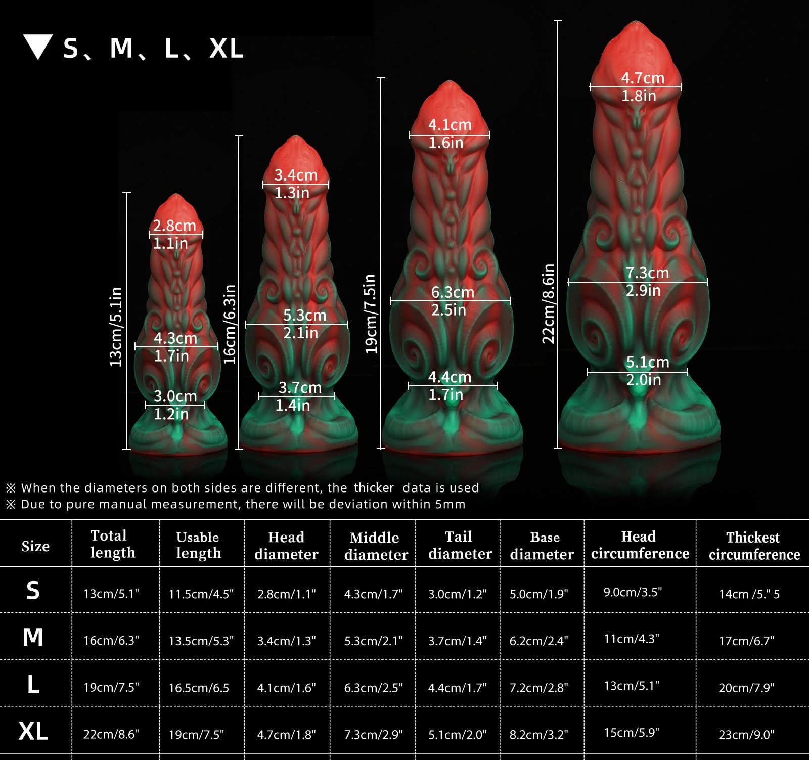 Rainforest green NOTHOSAUR ARIES Fantasy dildo monster dildo adult toy strap on dildo soft SIZE CHART