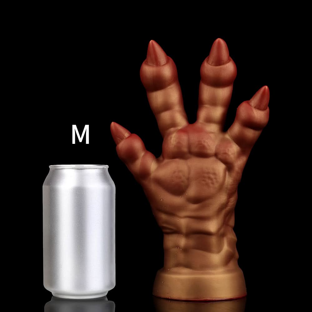 Armor Gold nothosaur MEO'S CLAW  fantasy dildo claw dildo anal dildo curved shaft for g spot s size