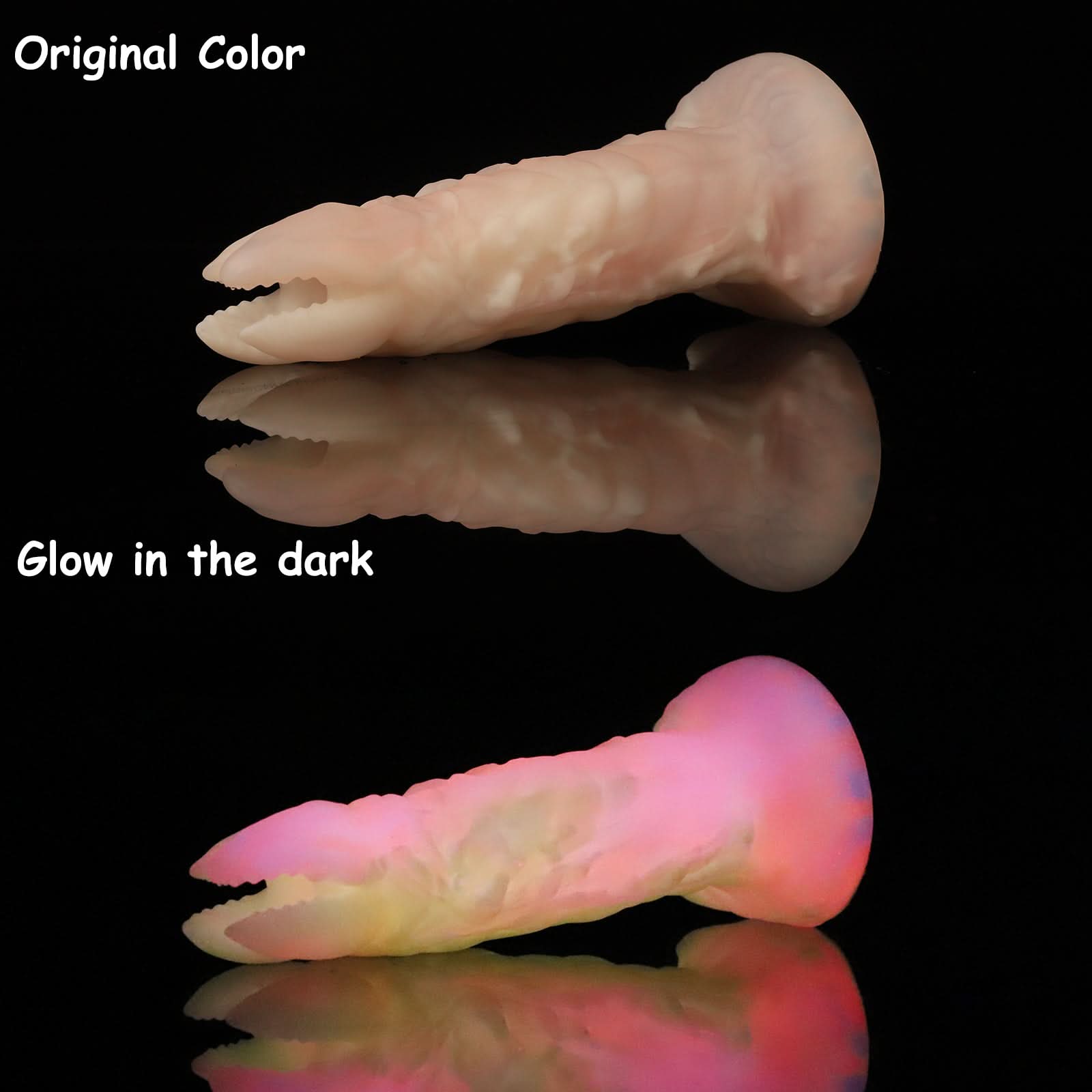 Glow in the dark NOTHOSAUR ZERGER Fantasy dildo ovipositor dildo curved shape for g spot adult toy