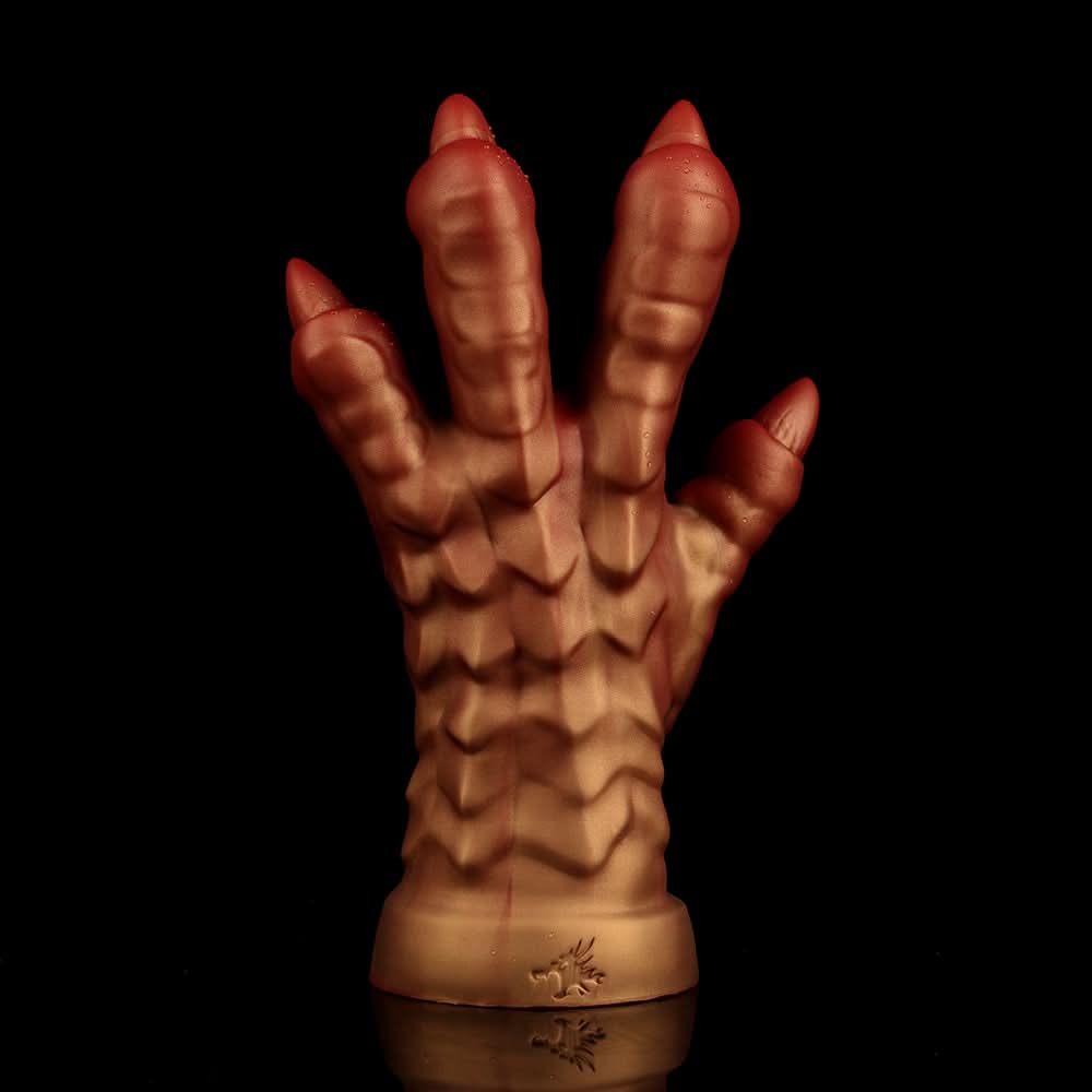 Armor Gold nothosaur MEO'S CLAW  fantasy dildo dragon claw dildo anal dildo textured shaft