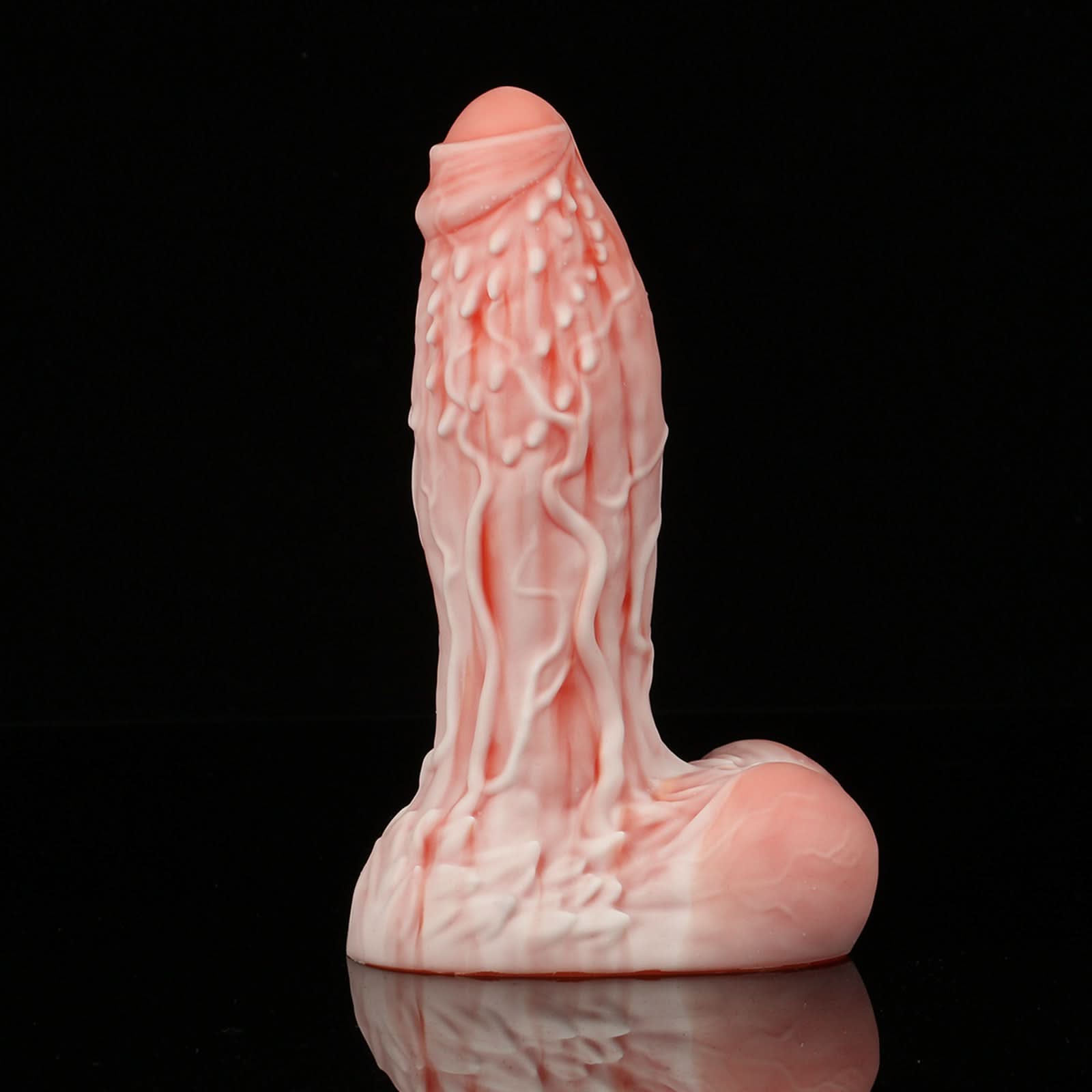 Misty Orangenothosaur-wizFantasy dildo mutant dildo raised bumps soft curve design