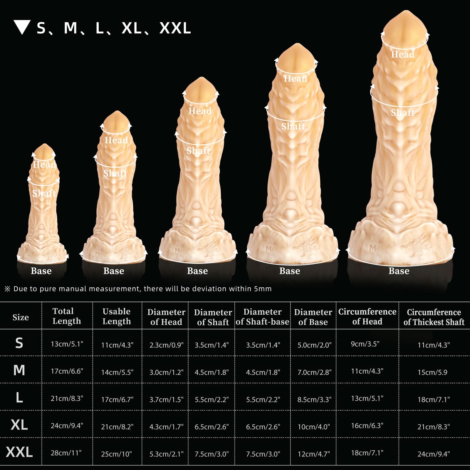 Noble White Gold nothosaur OPALEYE Fantasy dildo anal dildo soft silicone long shaft wearable toy size chart