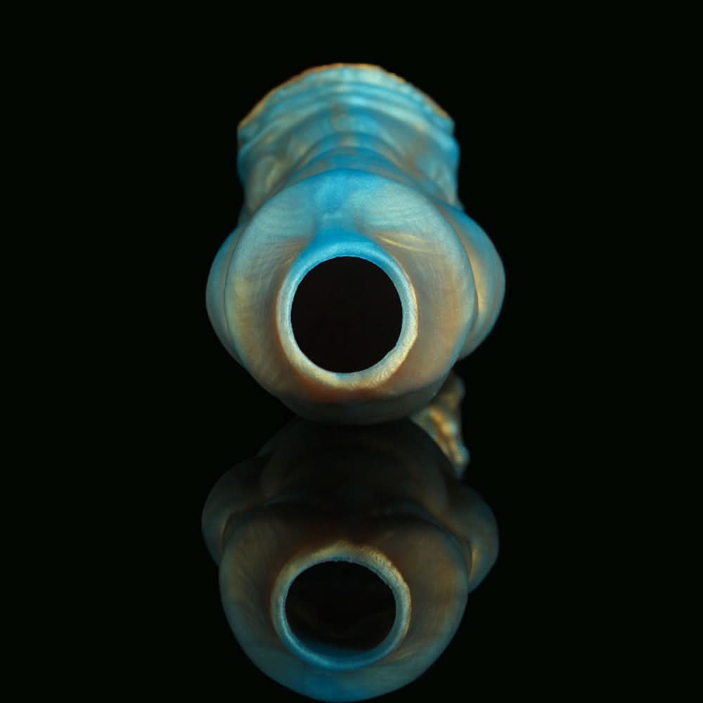 Nothosaur MEO'S ClOAK Silicone Penis sleeve cock sheath cuffs Extender make Thick Dildo Scale Armor Green