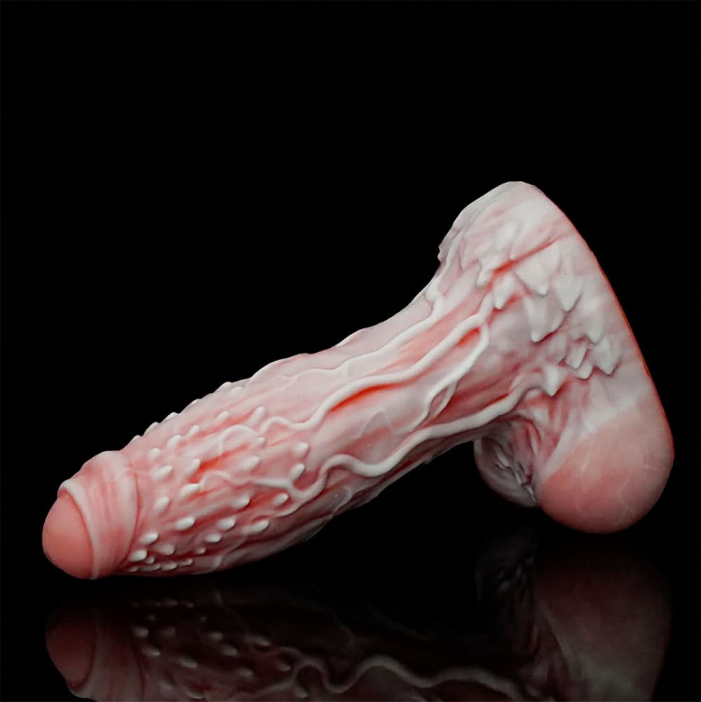 Misty Orangenothosaur-wizFantasy dildo mutant dildo raised bumps soft curve design