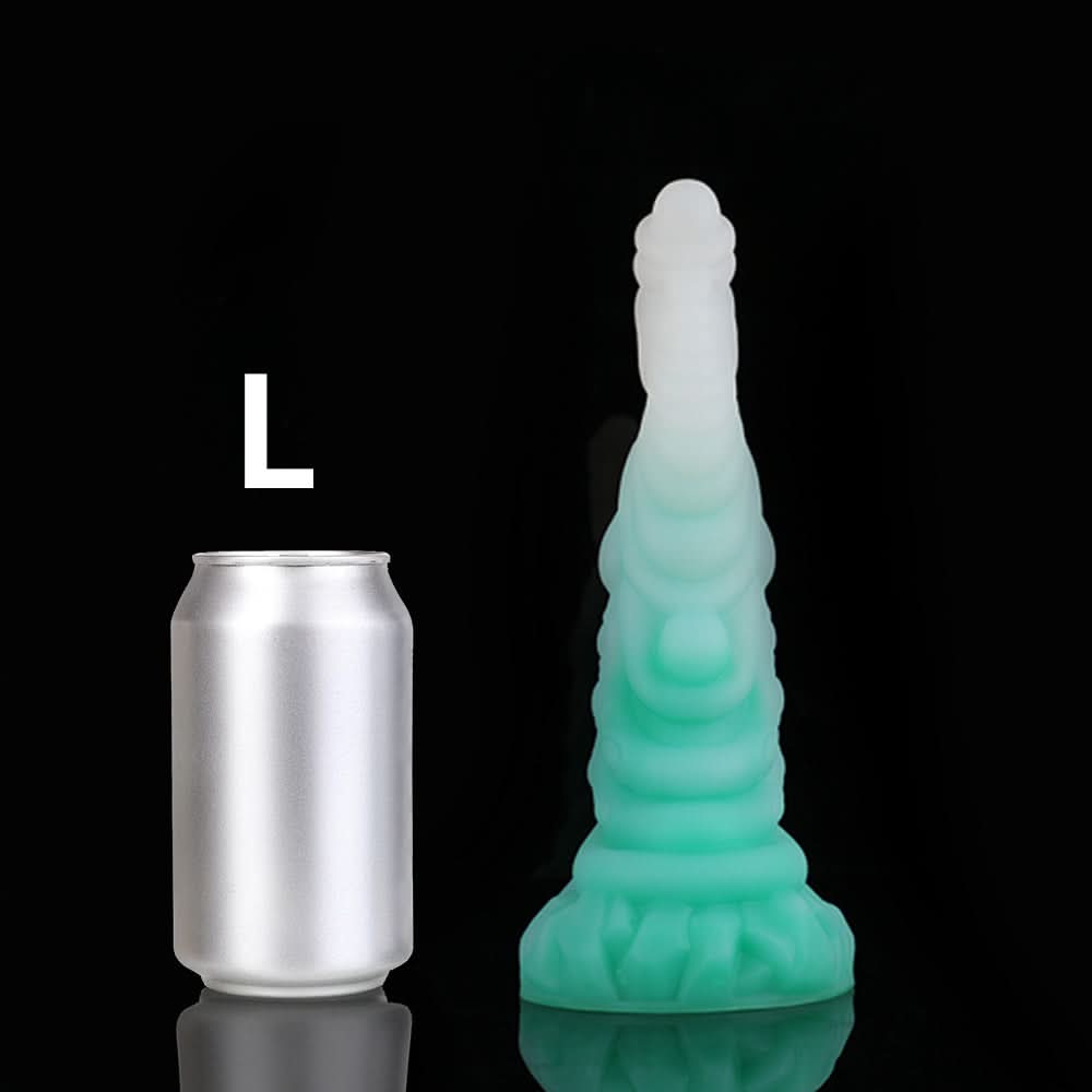 Ice Green nothosaur SUPERBIA Fantasy dildo spiral pattern anal dildo monster dildo smooth insert L SIZE