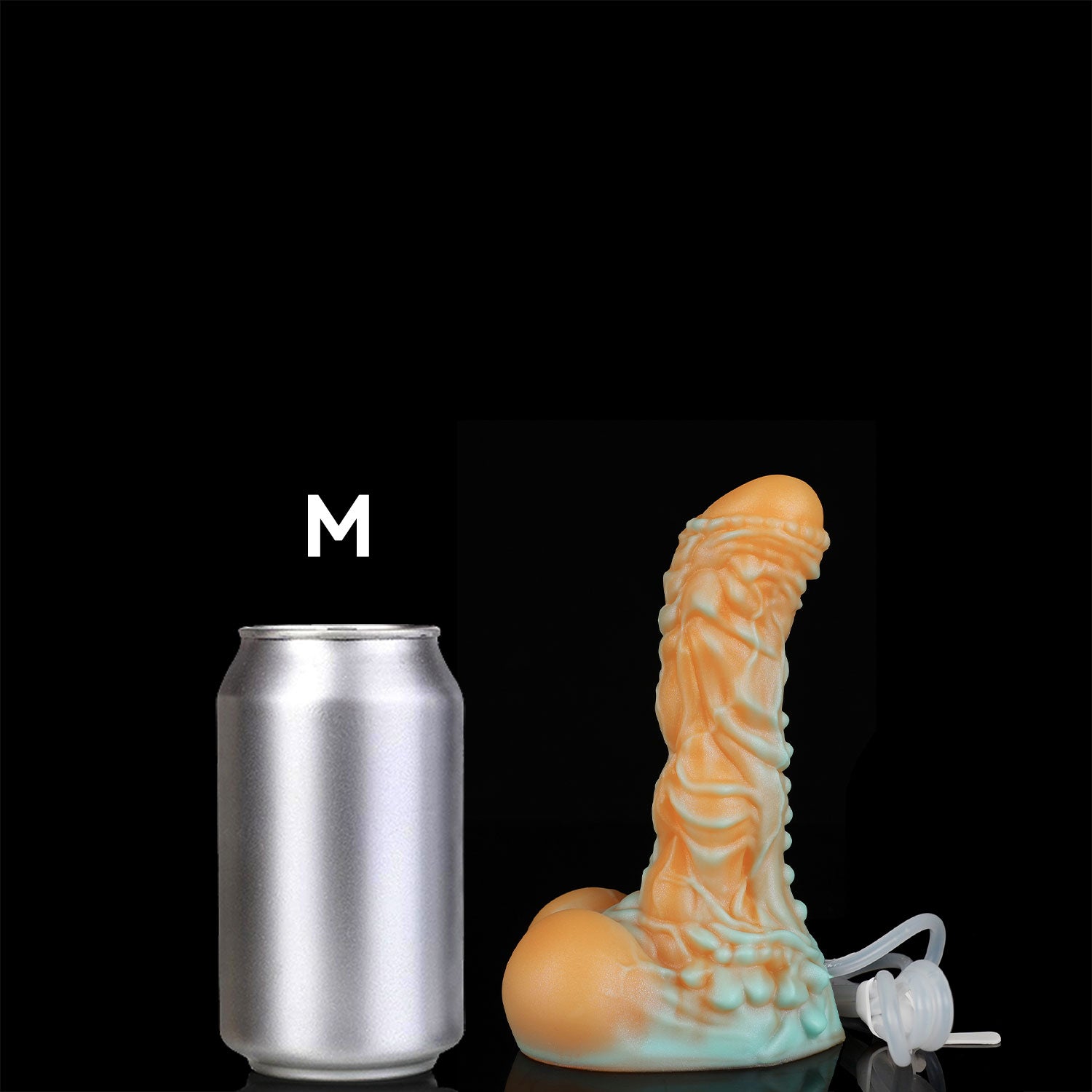 Nothosaur MOLO plus tube fantasy lizard ejaculating dildo with layered scale textures and a built-in tube - size reference 07