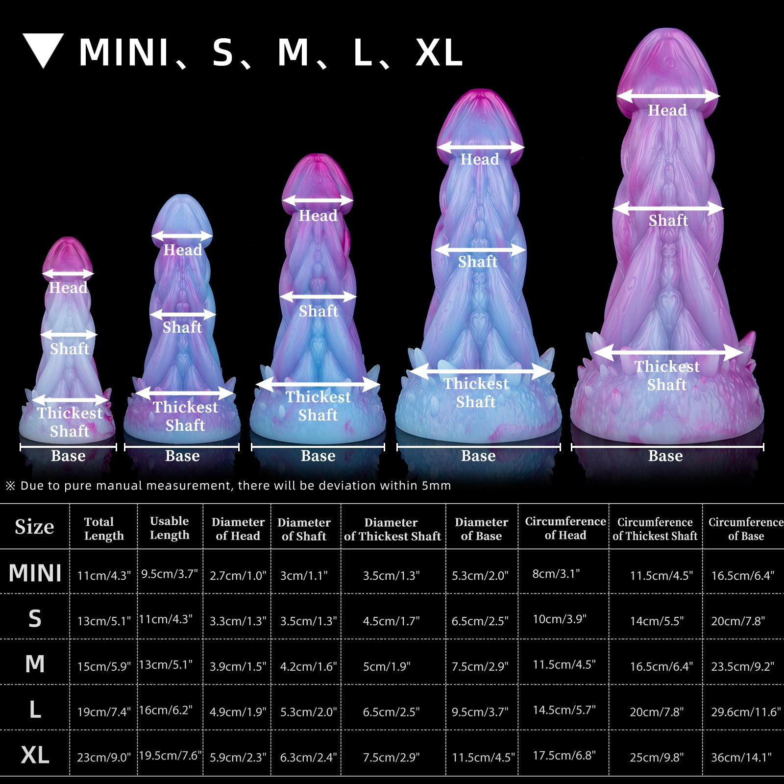 Nothosaur MOOM fantasy textured dildo with an organic mushroom-inspired head and root-like ridges - product view 02