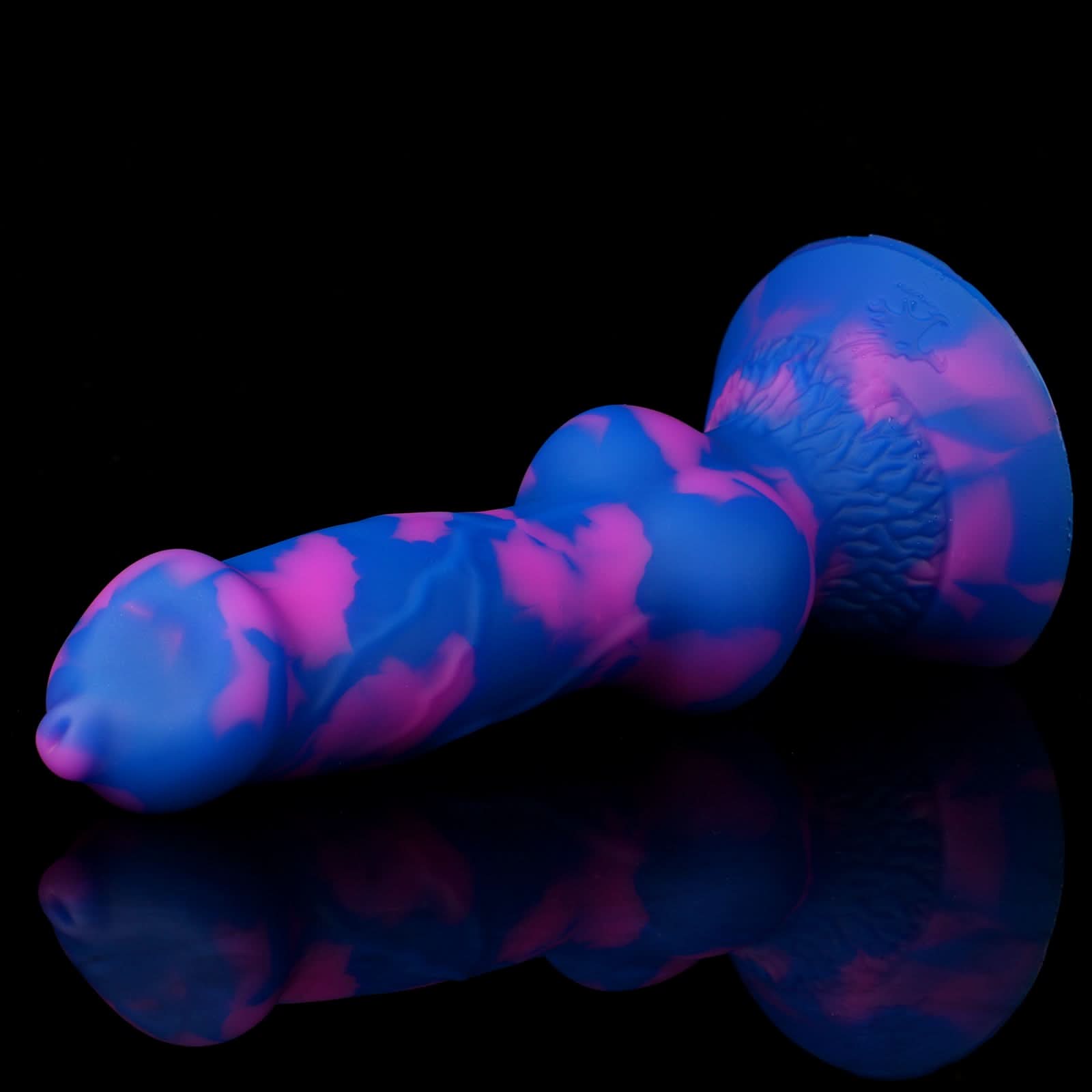 Nothosaur NICOS fantasy dog knot dildo with a textured shaft and pronounced knot - product view 14