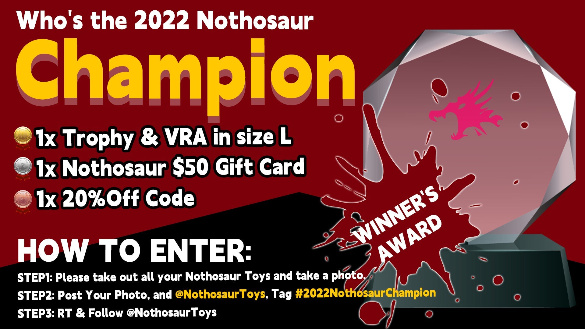 Who is the 2022 Nothosaur Champion?