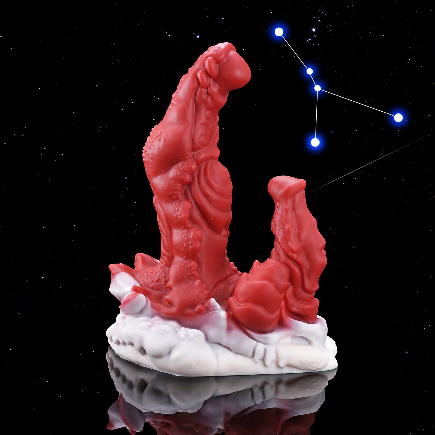 High-tide Red nothosaur craboo  nothosaur TWINS  fantasy dildo double ended dildo bumpy dildo monster dildo