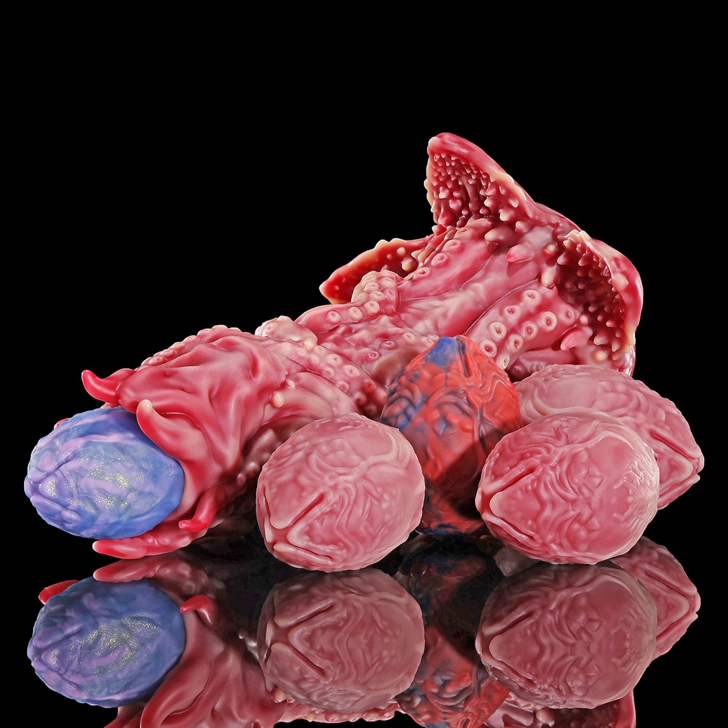 Nothosaur KOHANA fantasy ovipositor dildo with egg mold, alien dildo tenticle anal toy