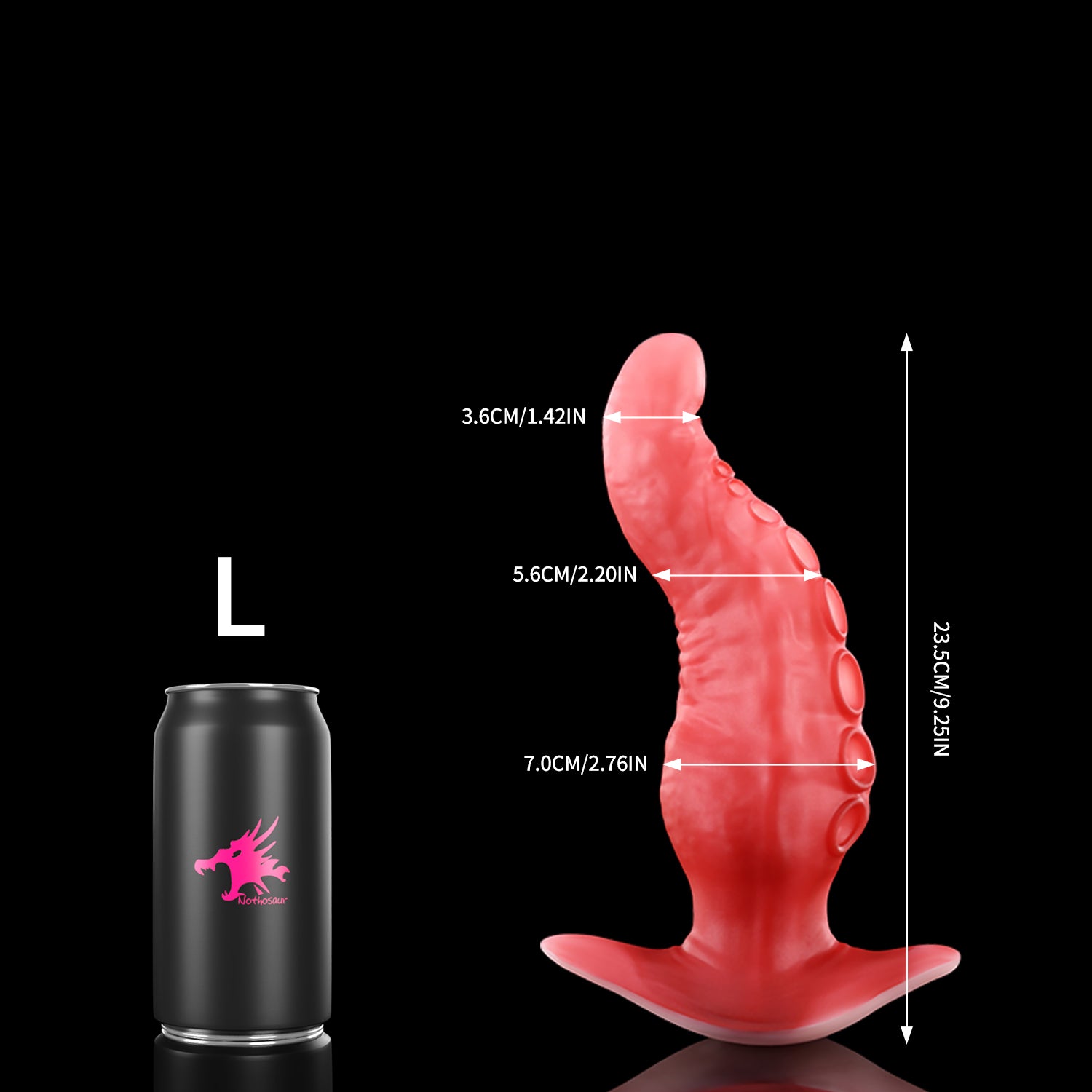 ALLA plug, tantacle butt plug, fantasy silicone anal butt plug,size L