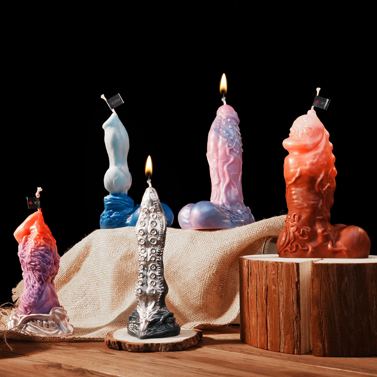 Nothosaur-dildo-candle fantasy dildo candle decor novelty toy art sculpture