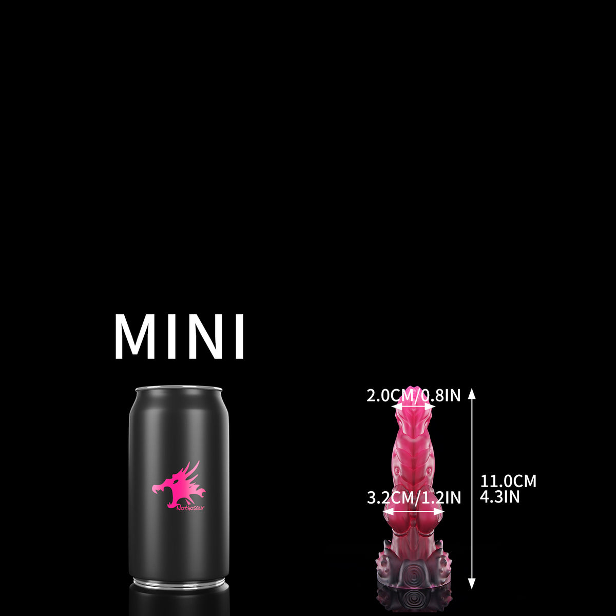 ANPU dog knot fantasy toy Mini size comparison