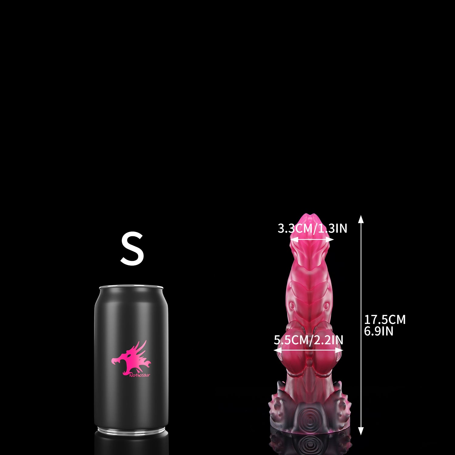 ANPU dog knot fantasy toy S size comparison