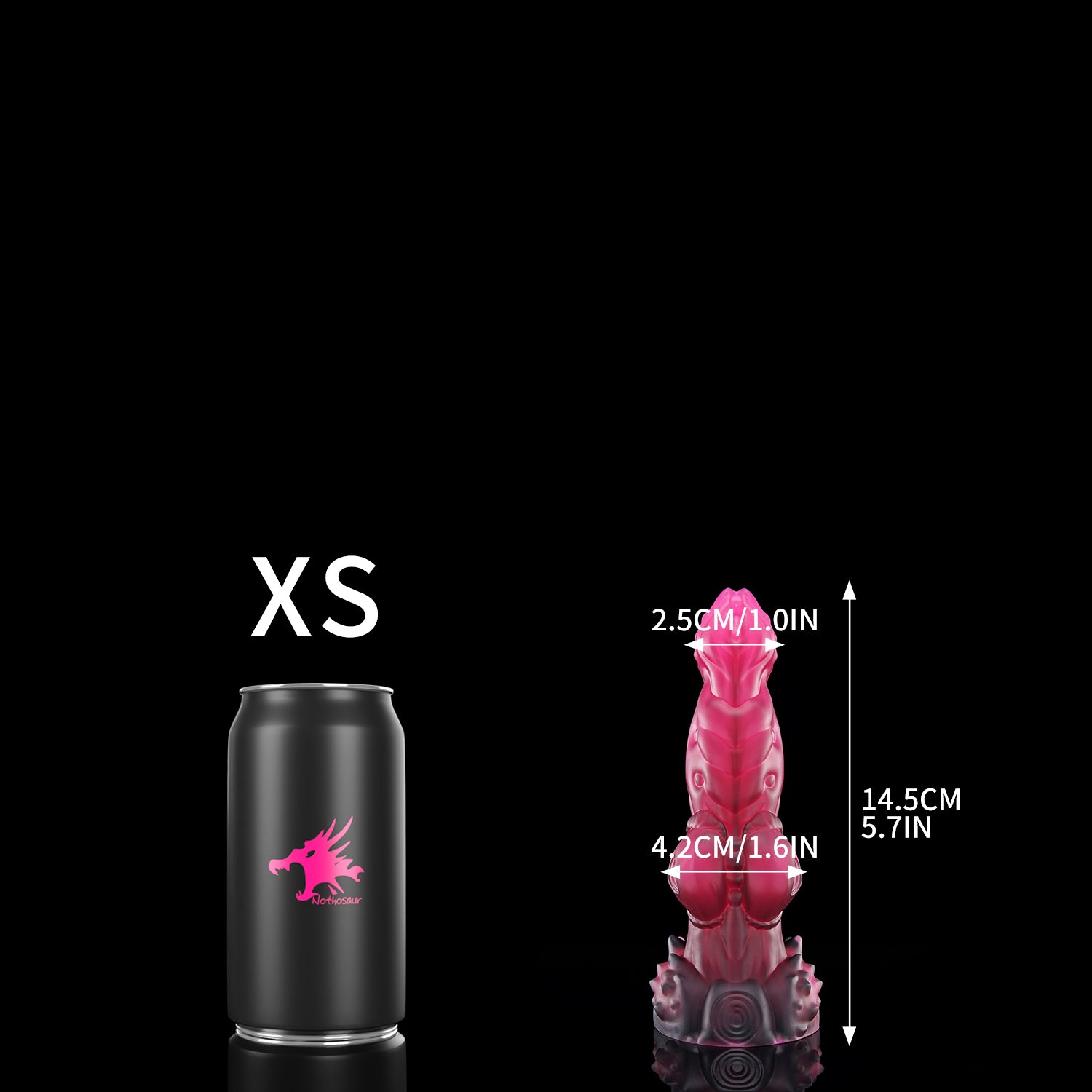 ANPU dog knot fantasy toy XS size comparison