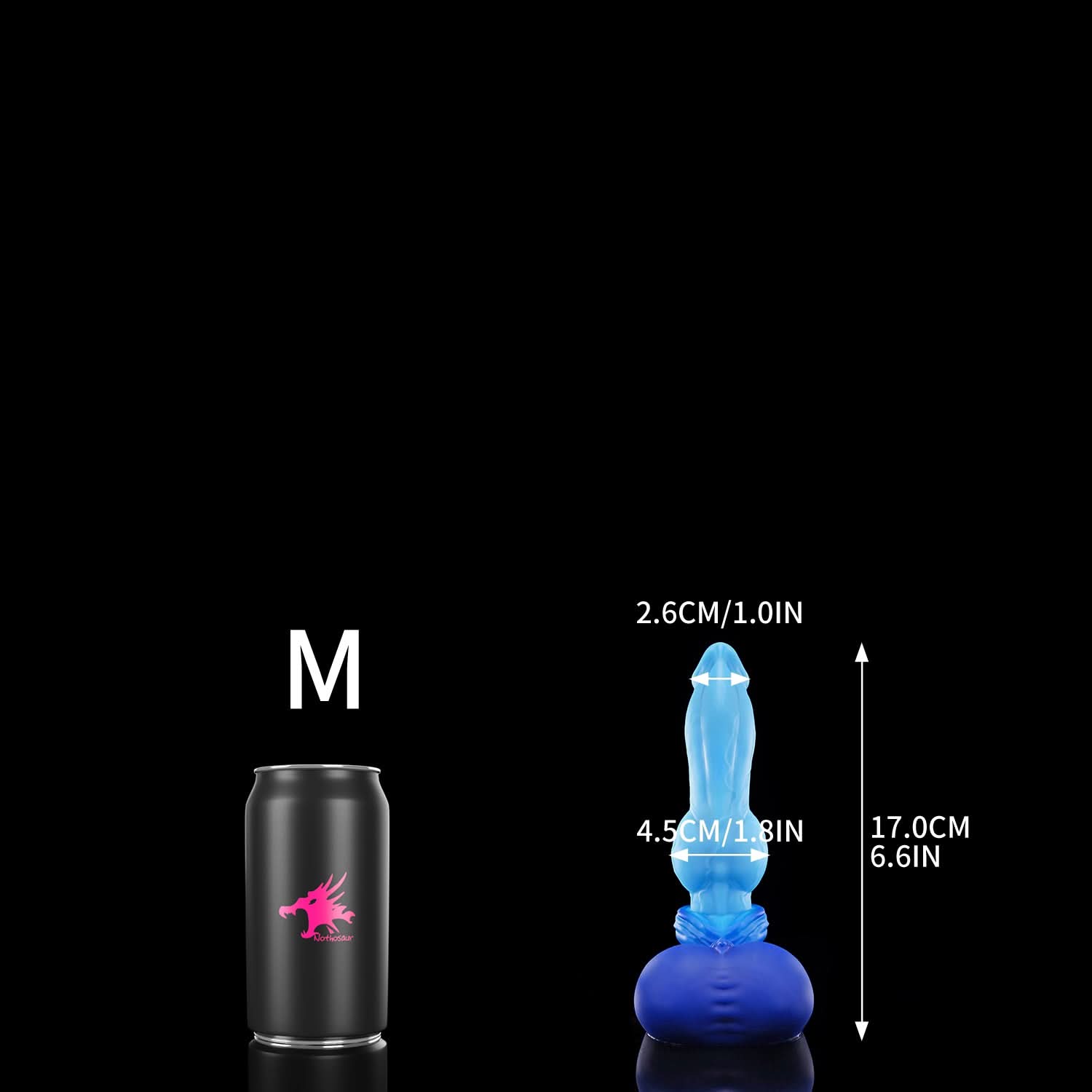 Nothosaur fantasy dog knot dildo size reference