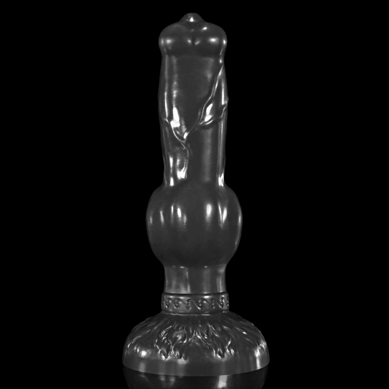 Nothosaur GLOSSY SETH fantasy knot dildo with a sculpted textured shaft and glossy finish - main view