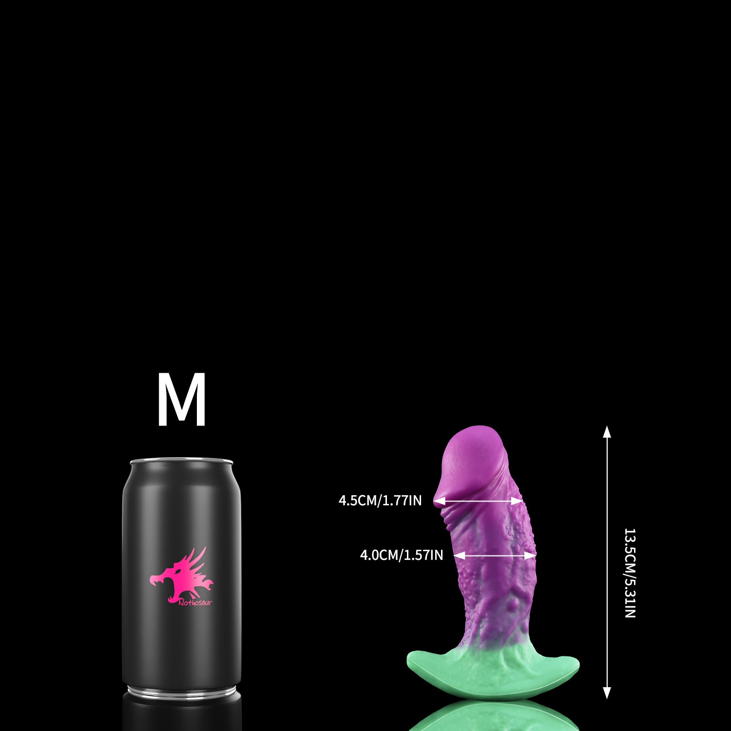 Nothosaur GOBLIN fantasy butt plug with a textured body and flared base - product view 10