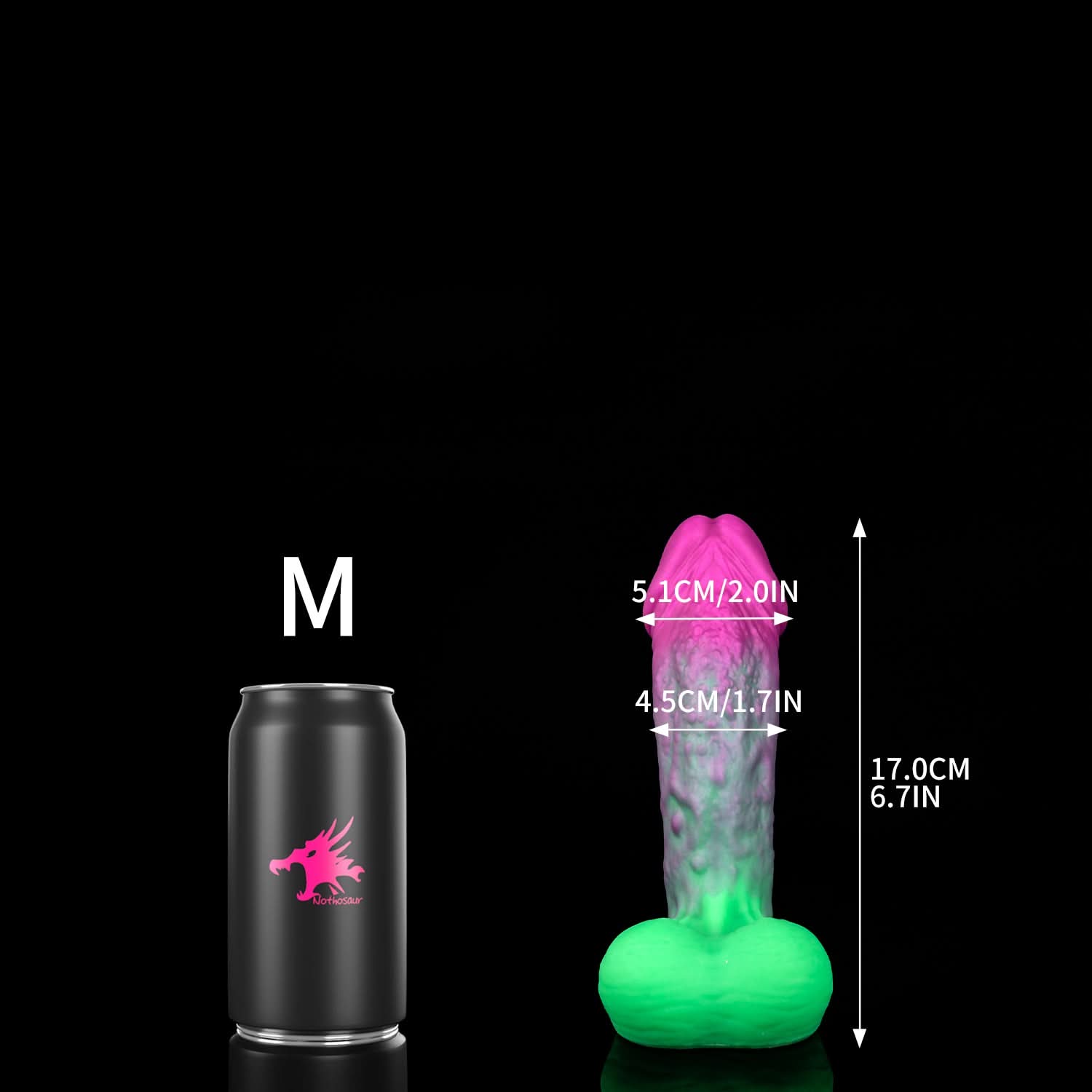 Nothosaur GOBLIN fantasy monster dildo with a rounded head and textured shaft - product view 08