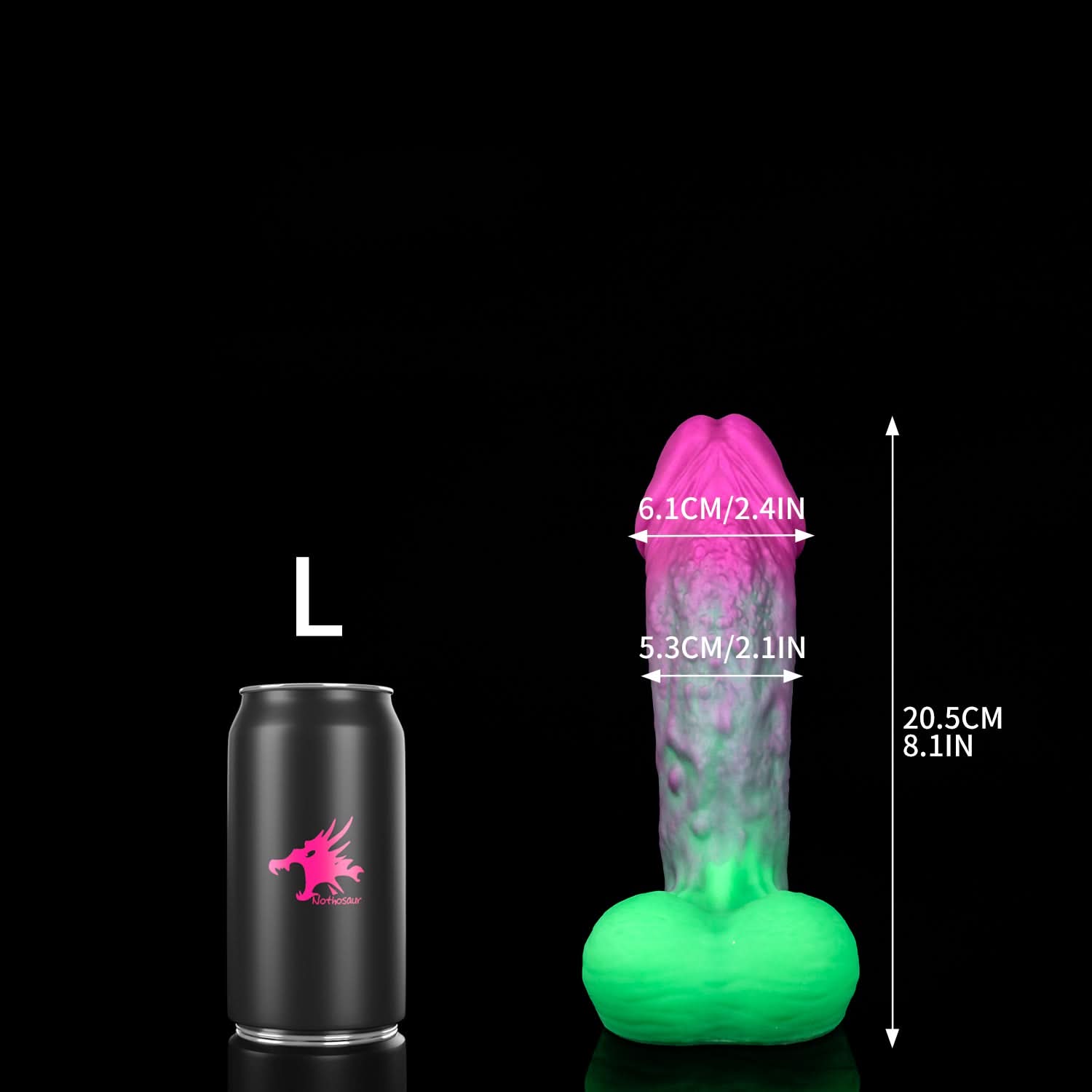 Nothosaur GOBLIN fantasy monster dildo with a rounded head and textured shaft - product view 09