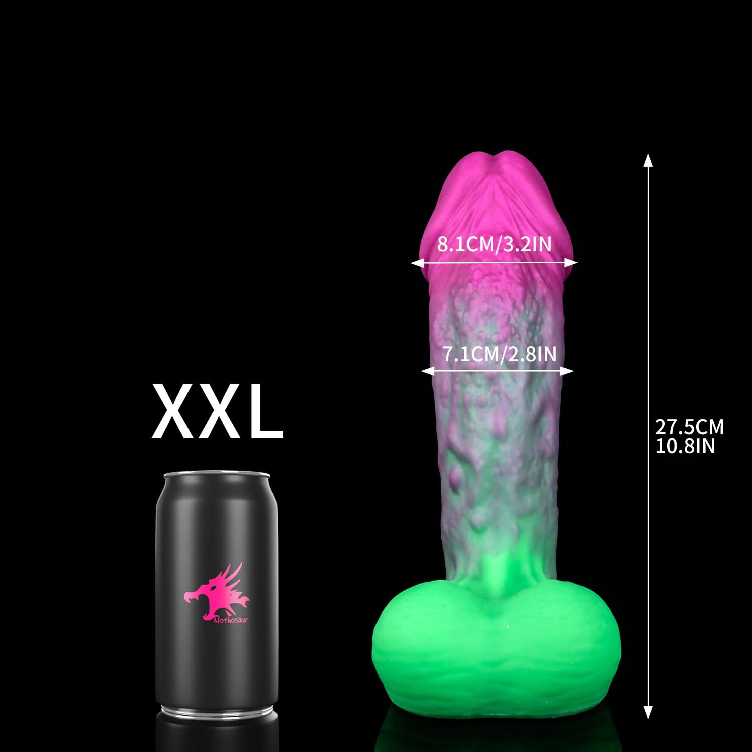 Nothosaur GOBLIN fantasy monster dildo with a rounded head and textured shaft - product view 11