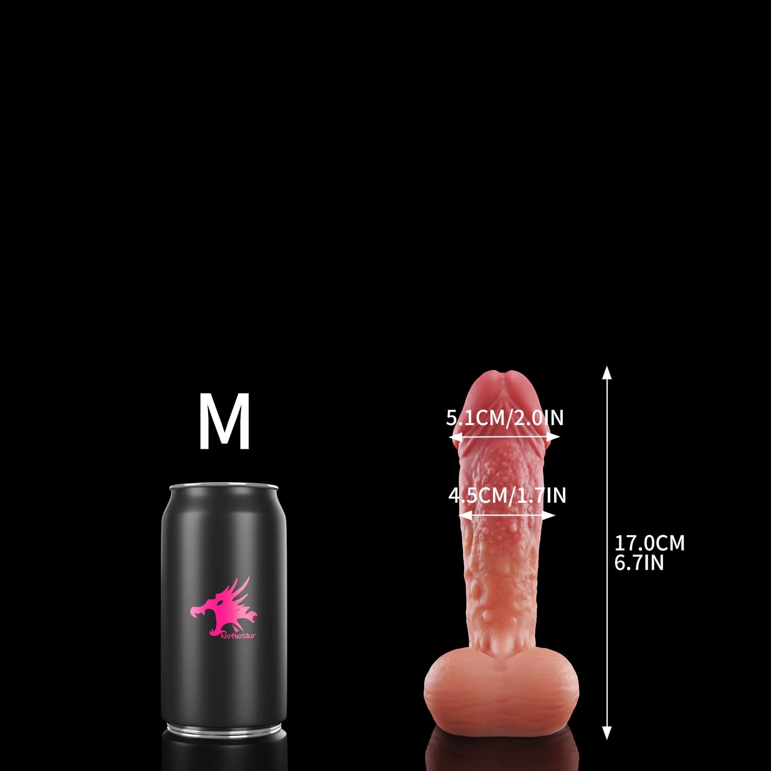 Nothosaur GOBLIN fantasy monster dildo with a rounded head and textured shaft - product view 17