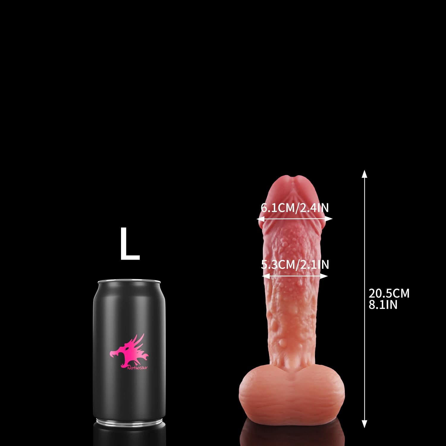 Nothosaur GOBLIN fantasy monster dildo with a rounded head and textured shaft - product view 18