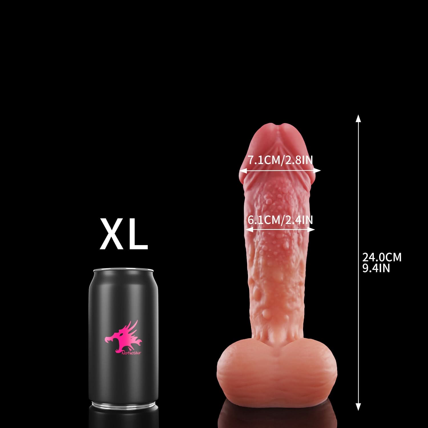 Nothosaur GOBLIN fantasy monster dildo with a rounded head and textured shaft - product view 19