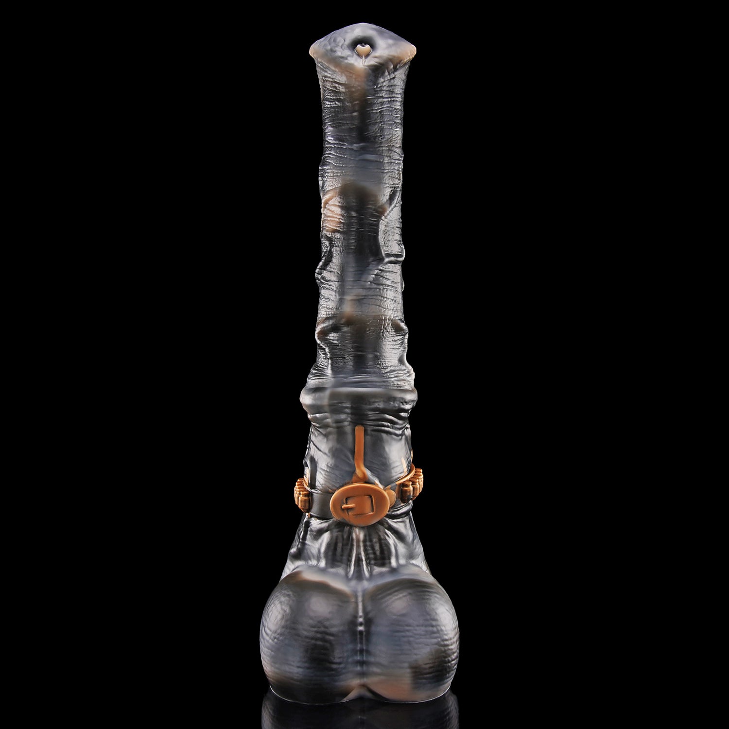 Nothosaur HUNTER JACK plus tube fantasy horse ejaculating dildo with a textured equine shaft and built-in tube - built in tube detail