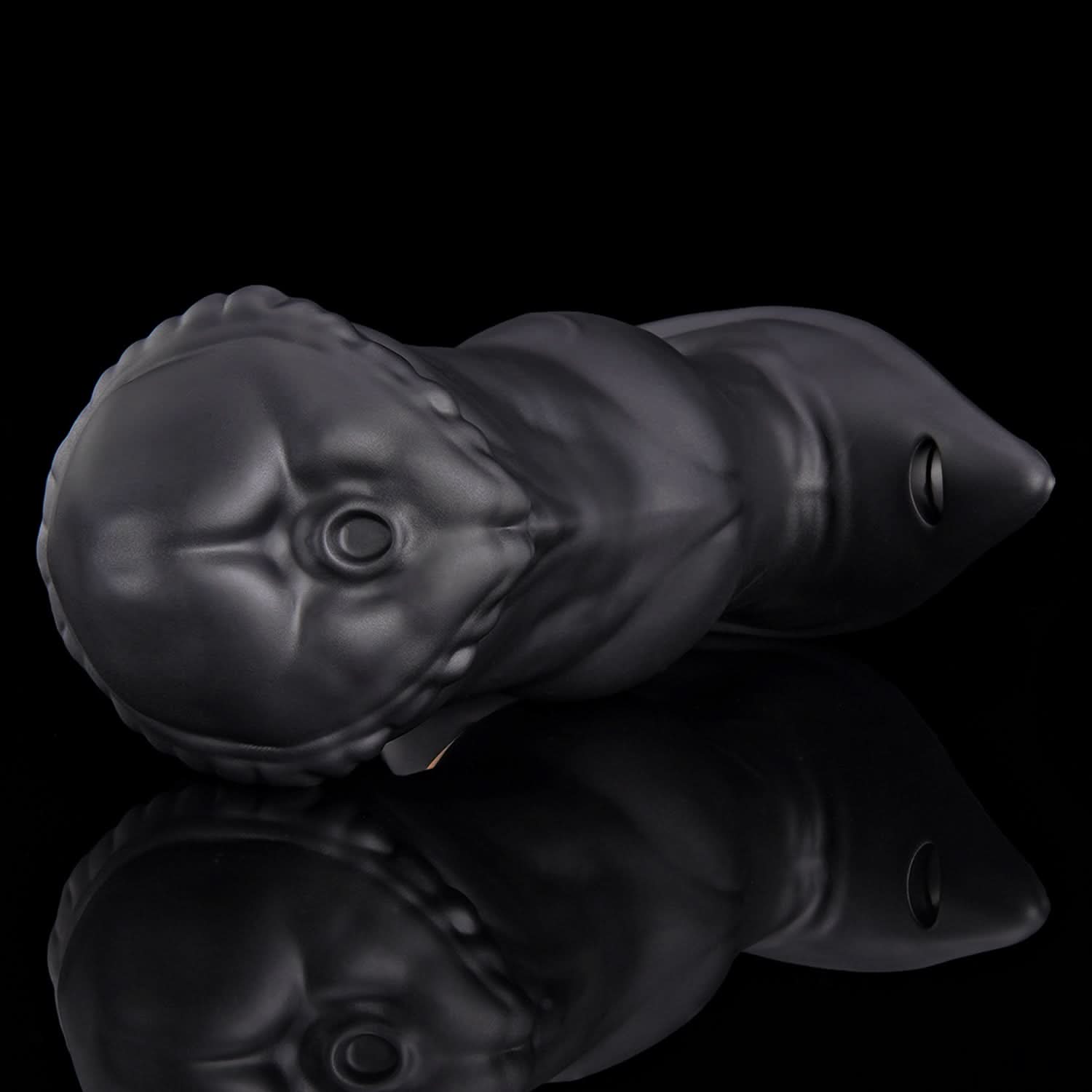Nothosaur IPONY fantasy horse butt plug with a broad head, knotted midsection, and flared base - product view 03